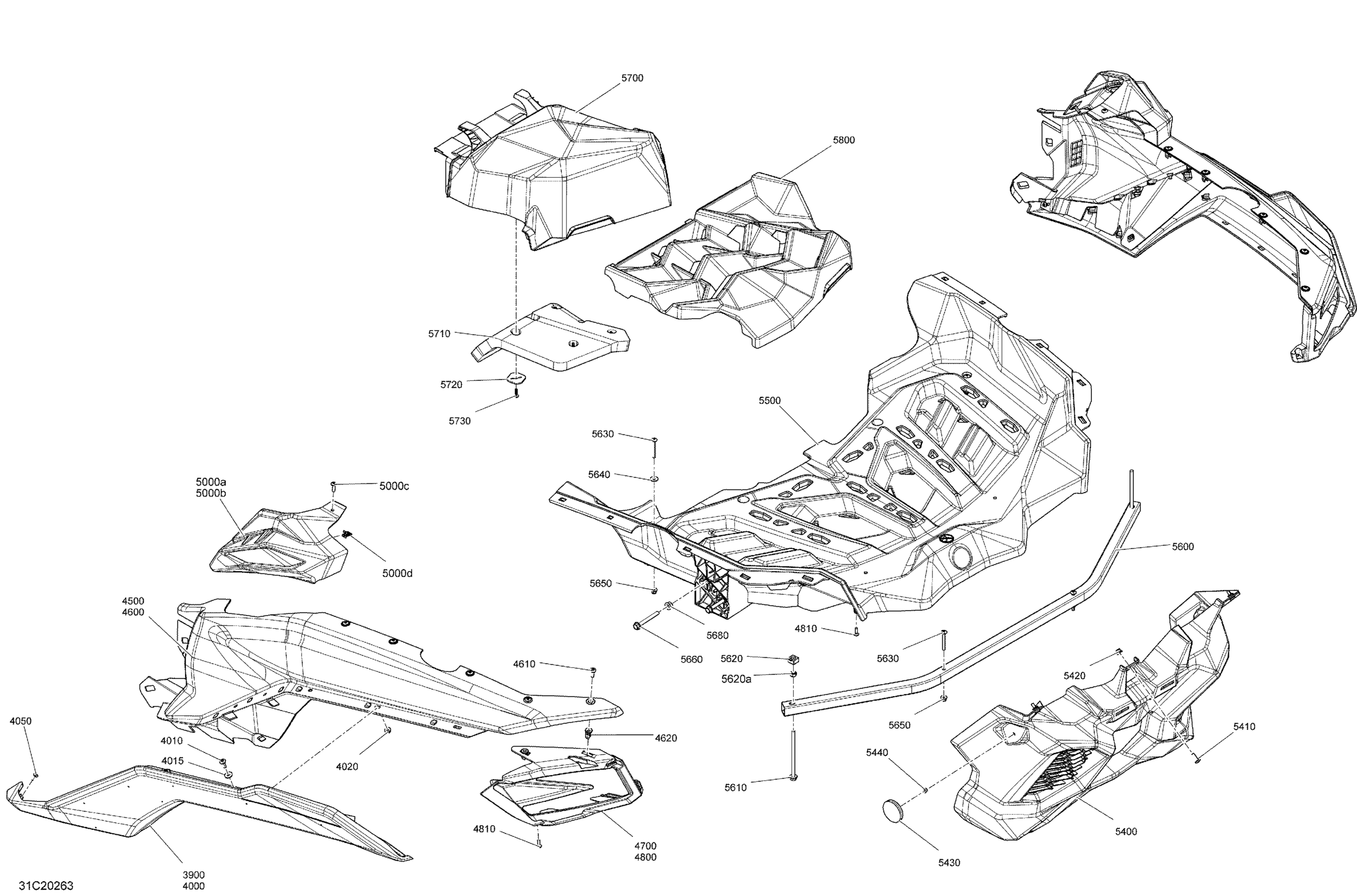 Body - Rear Section - White