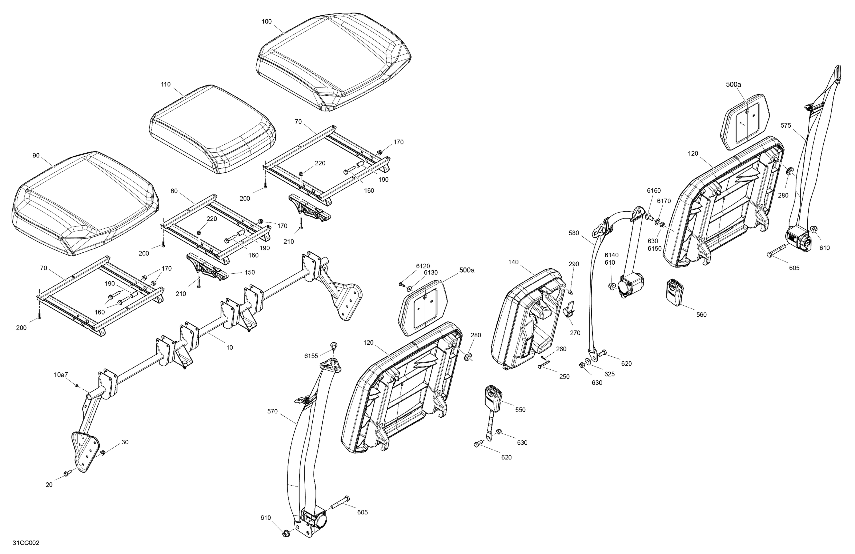 Body - Seat - Rear Section