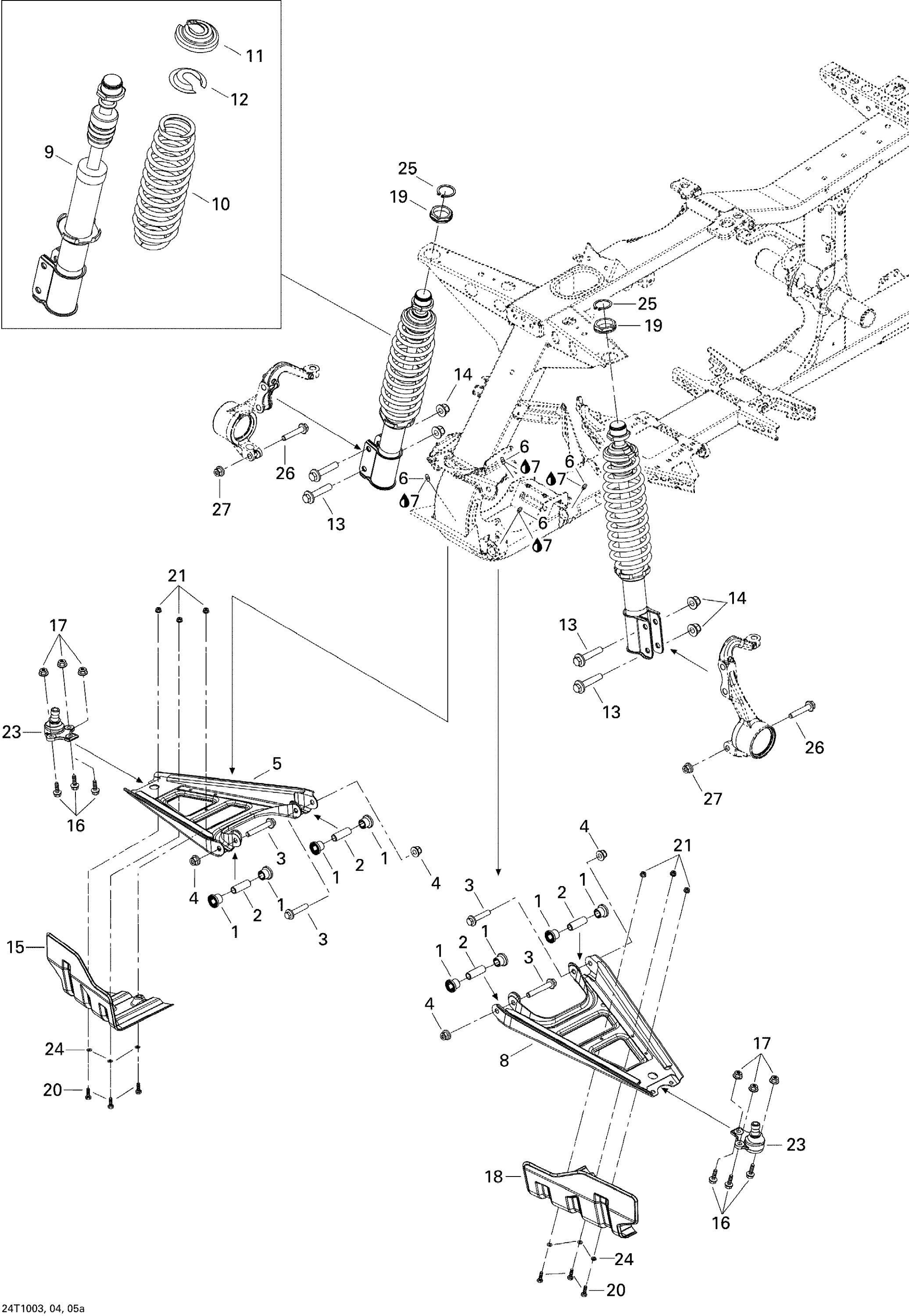 Схема узла: Front Suspension