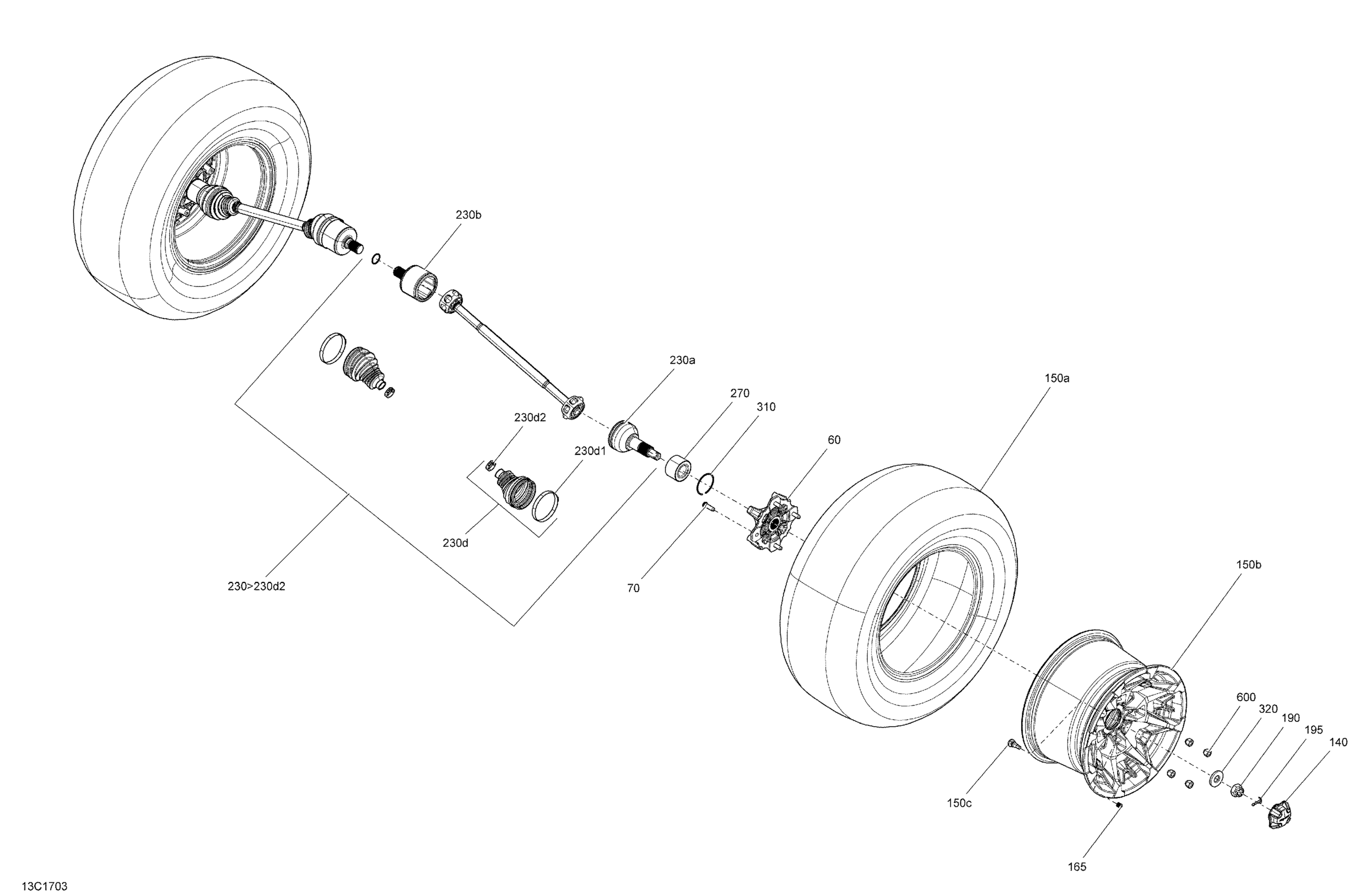 Drive System, Rear - All Models