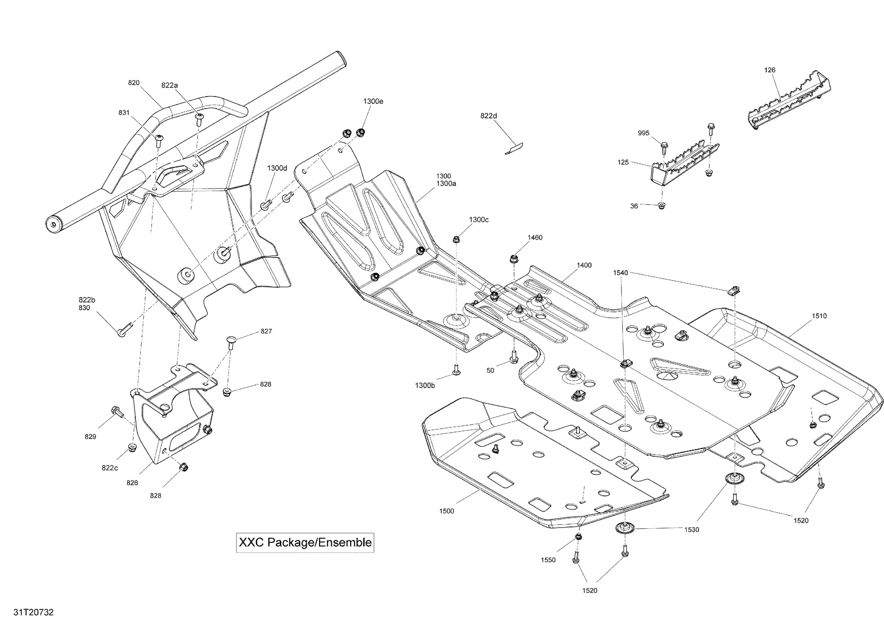 Схема узла: Body - Front Bumper And Skid Plate - XXC