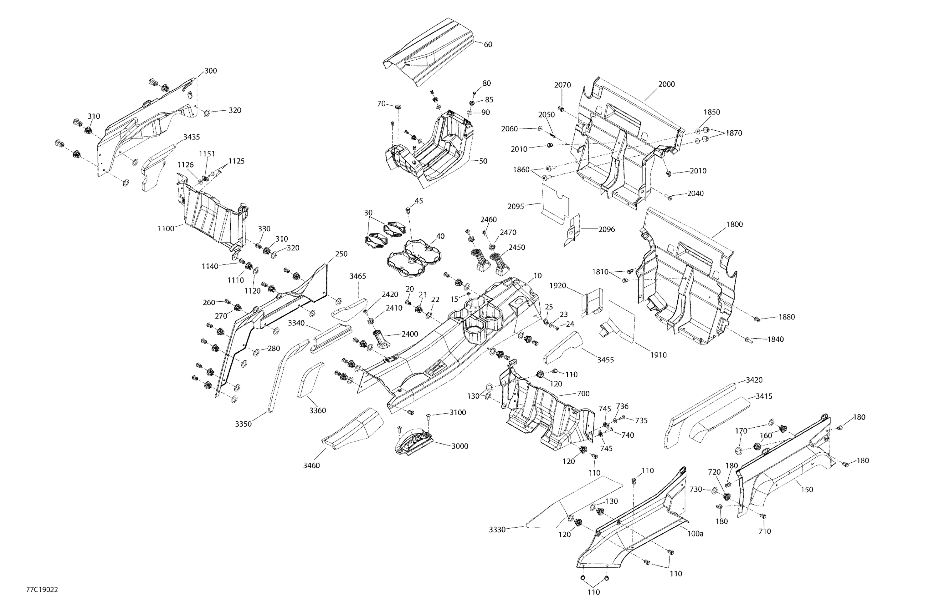 Cab Interior Commander MAX - Upper Section