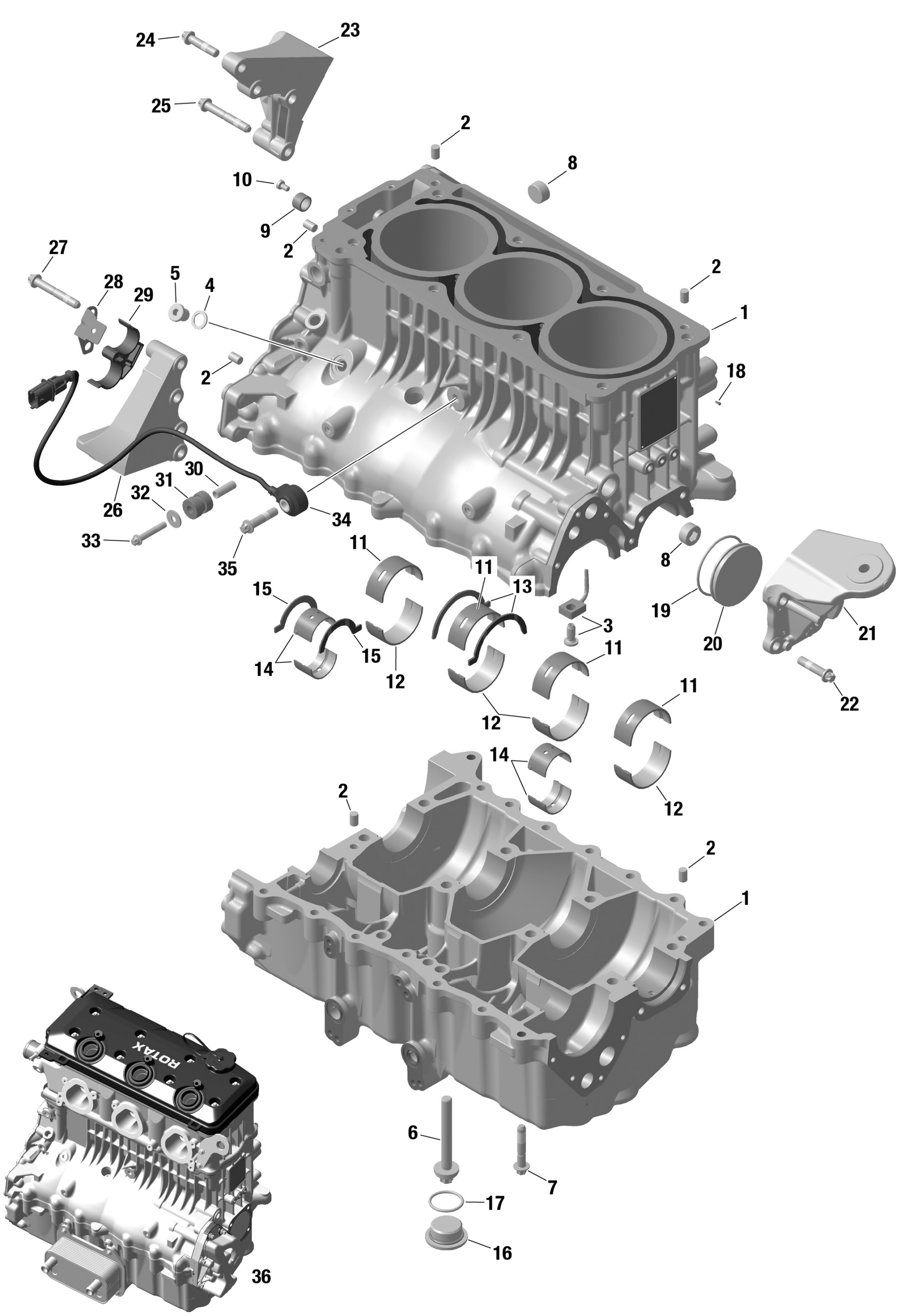 ROTAX - Crankcase