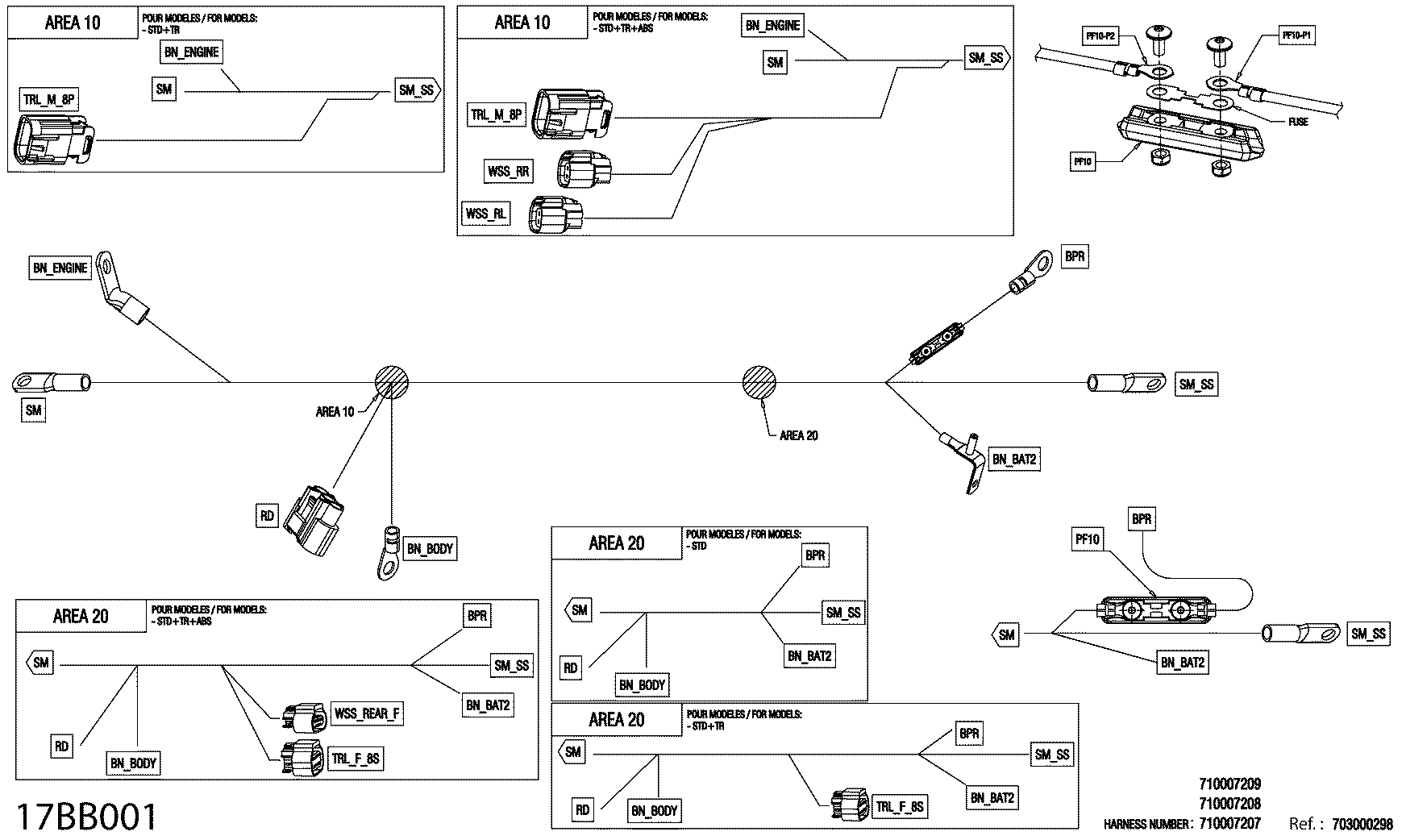 Electric - Starter Wiring Harness