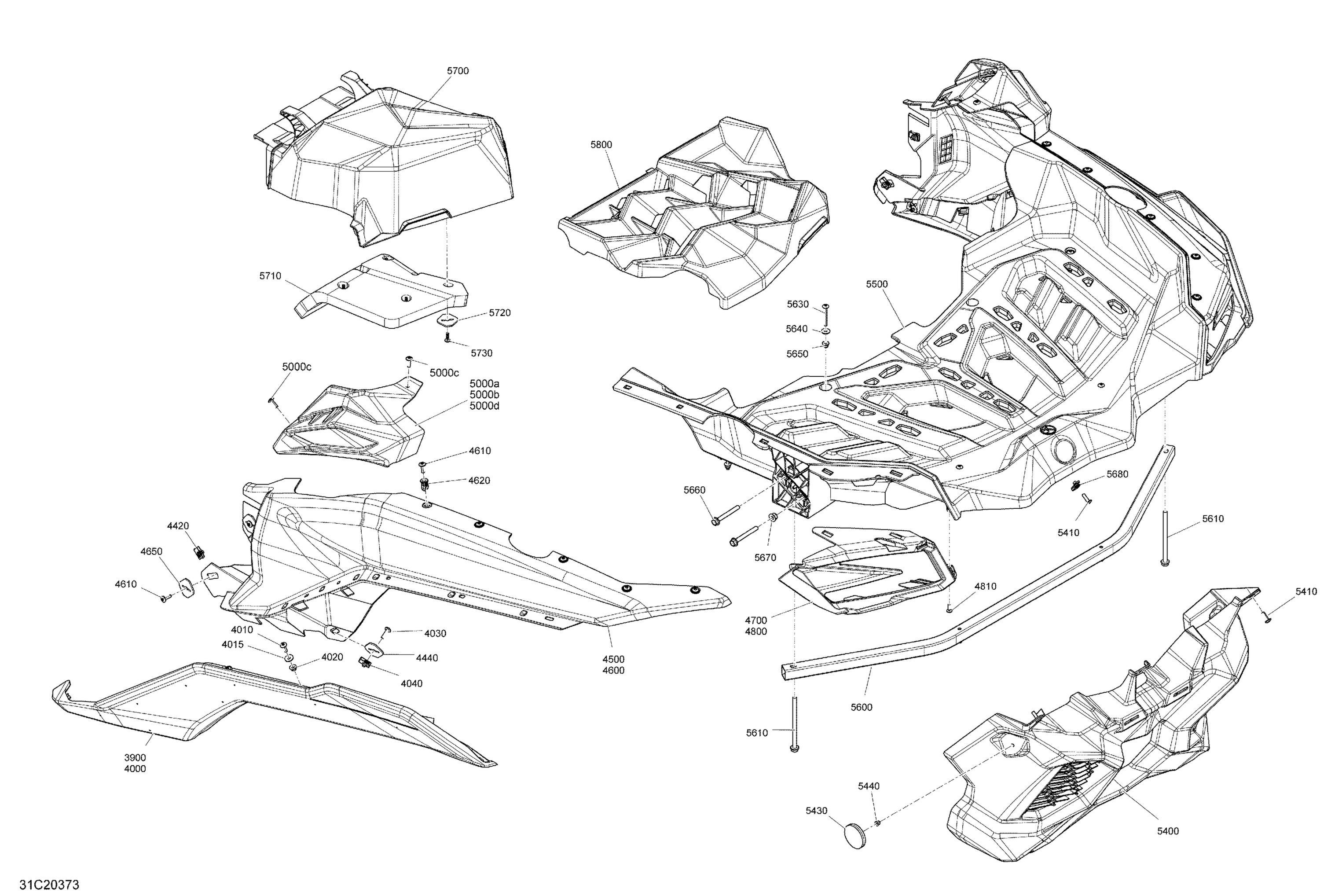 Body - Rear Section - XMR - Manta Green