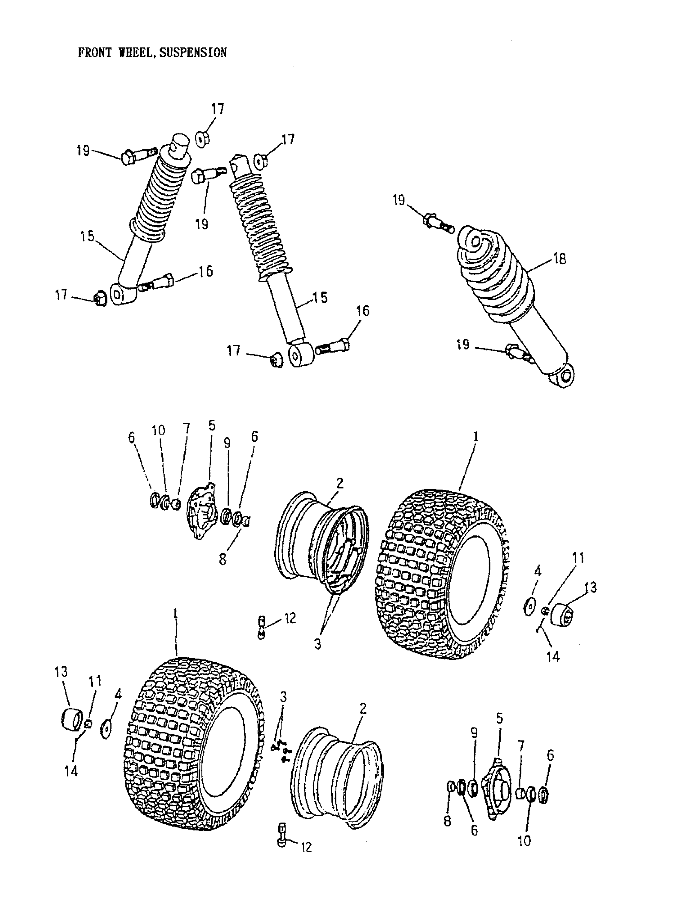 Front Wheel, Suspension