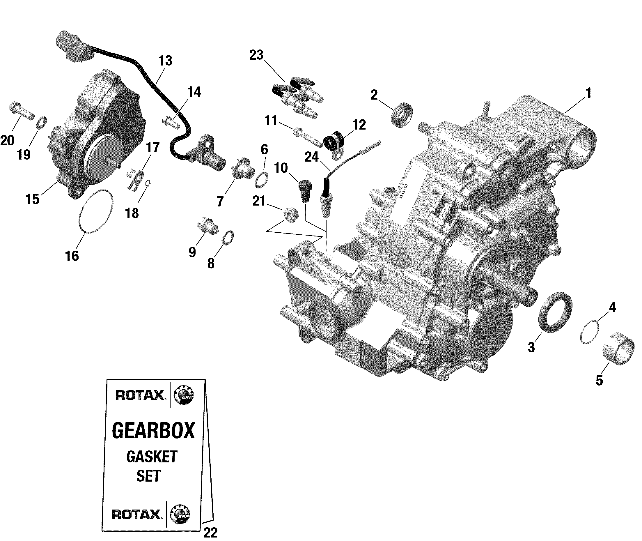 Rotax - Gear Box And Components 46217