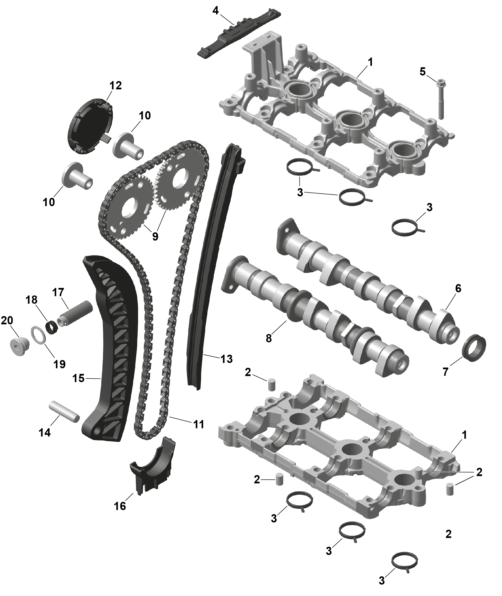 Схема узла: ROTAX - Valve Train