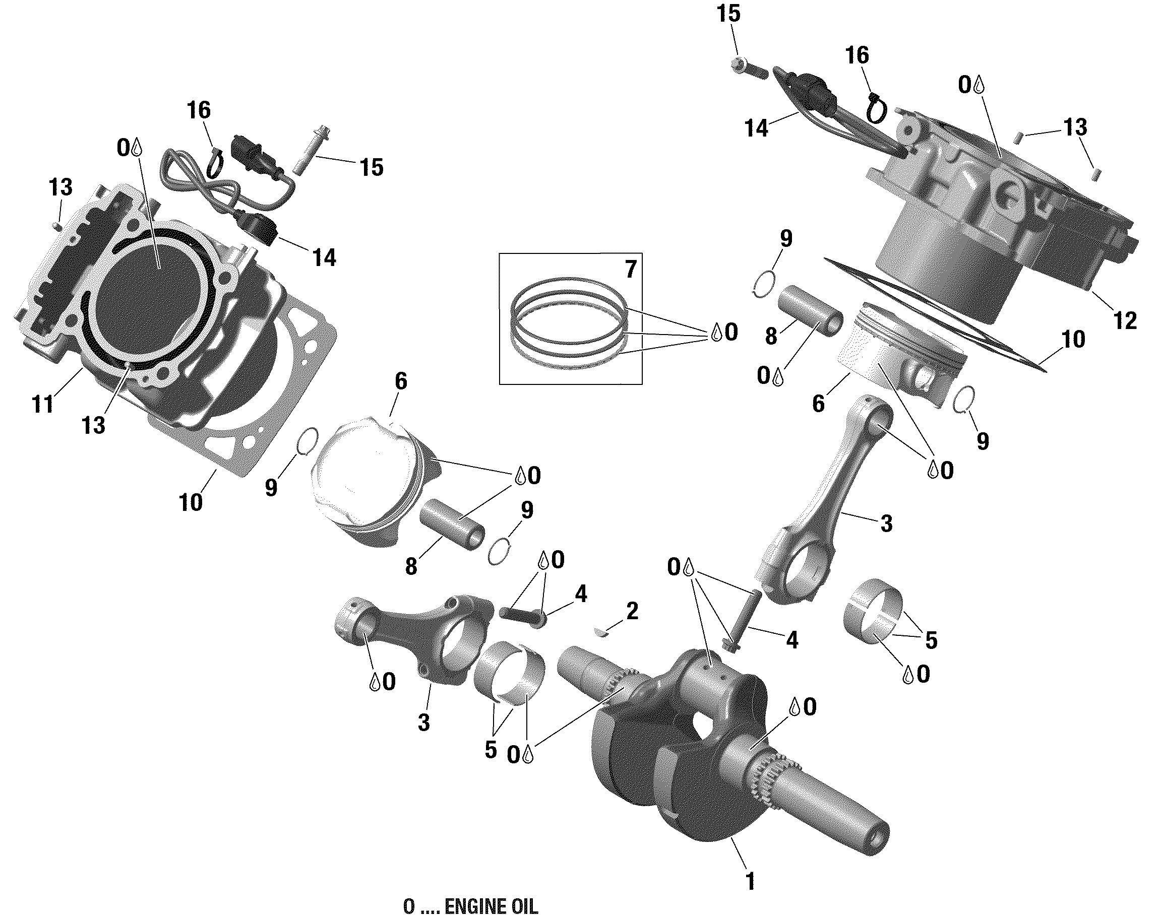 Rotax - Crankshaft, Piston And Cylinder