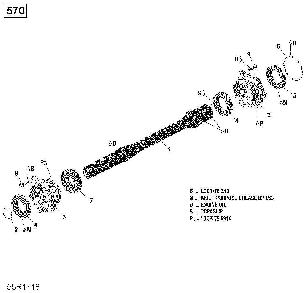 Drive Shaft - 570 EFI