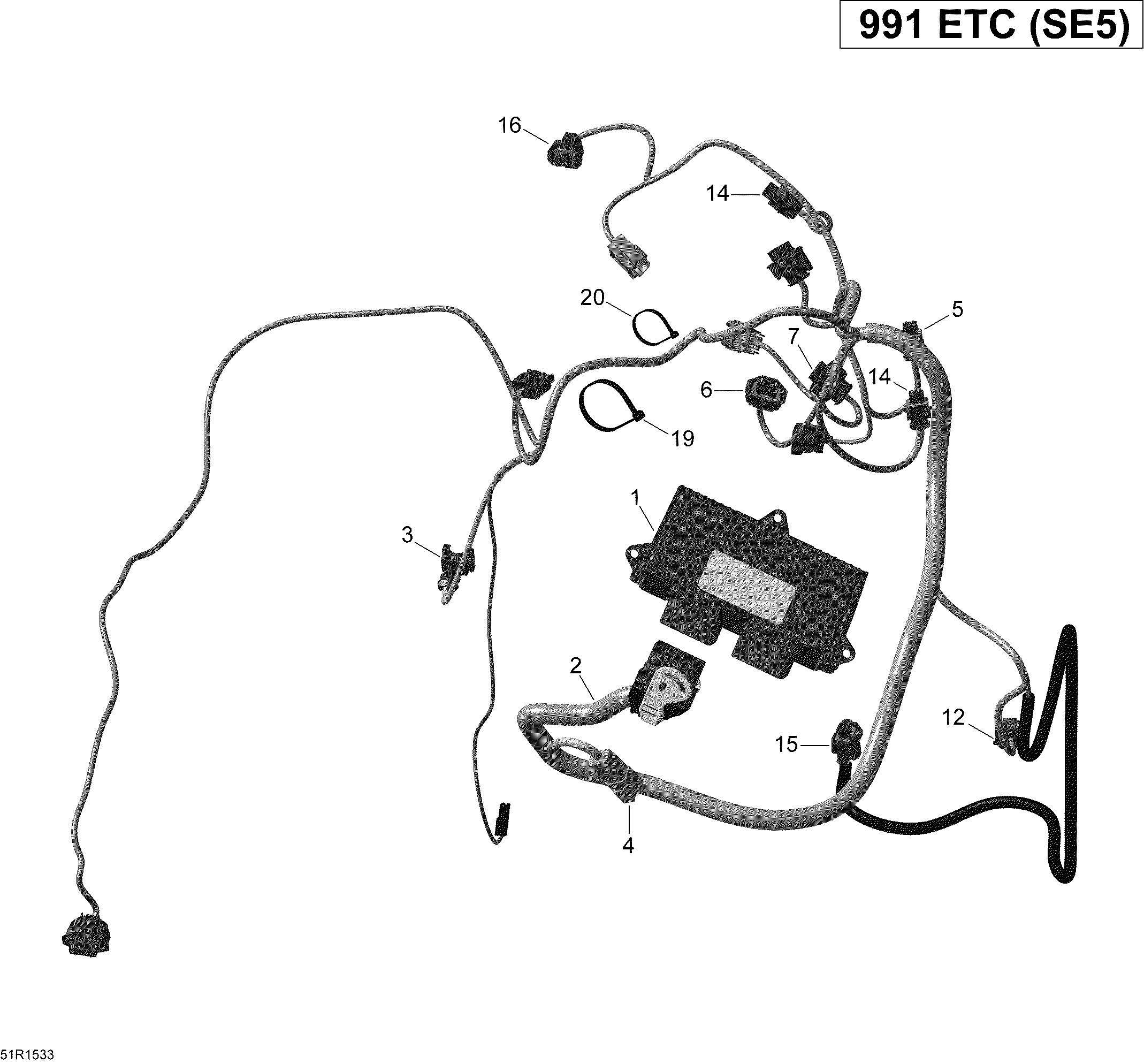 Engine Harness And Electronic Module _51R1533