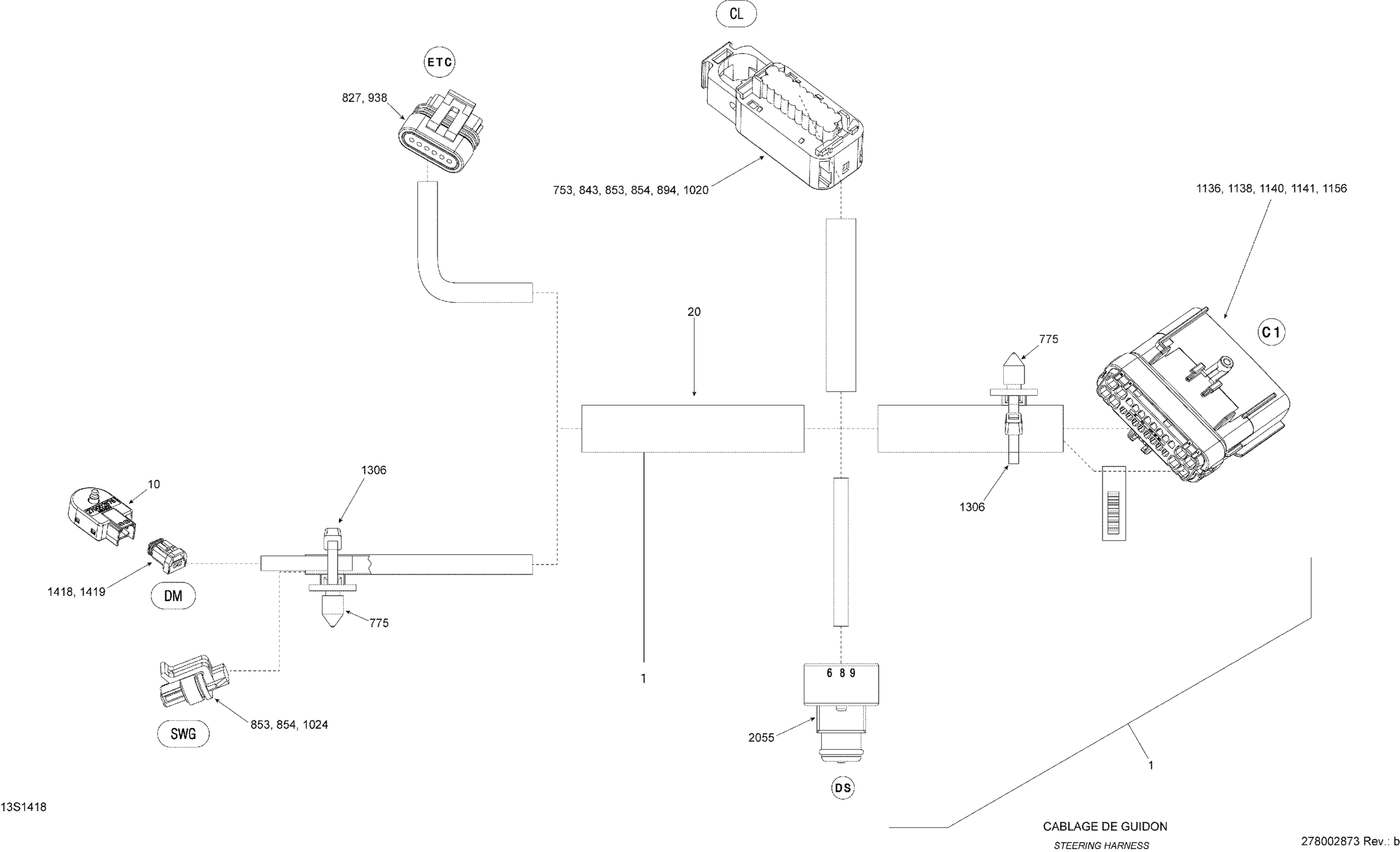 Electrical Harness Steering_13S1418