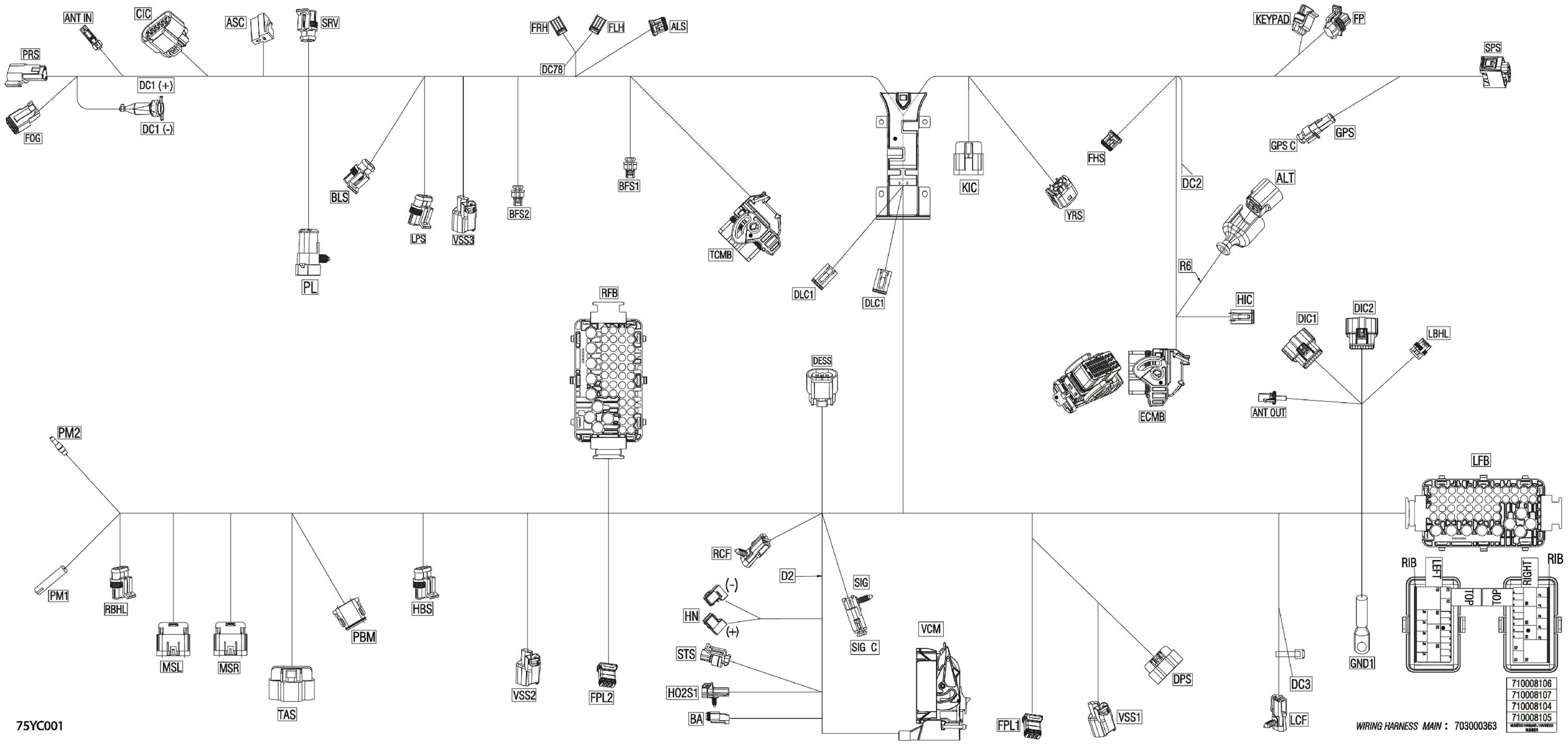 Electric - Main Harness