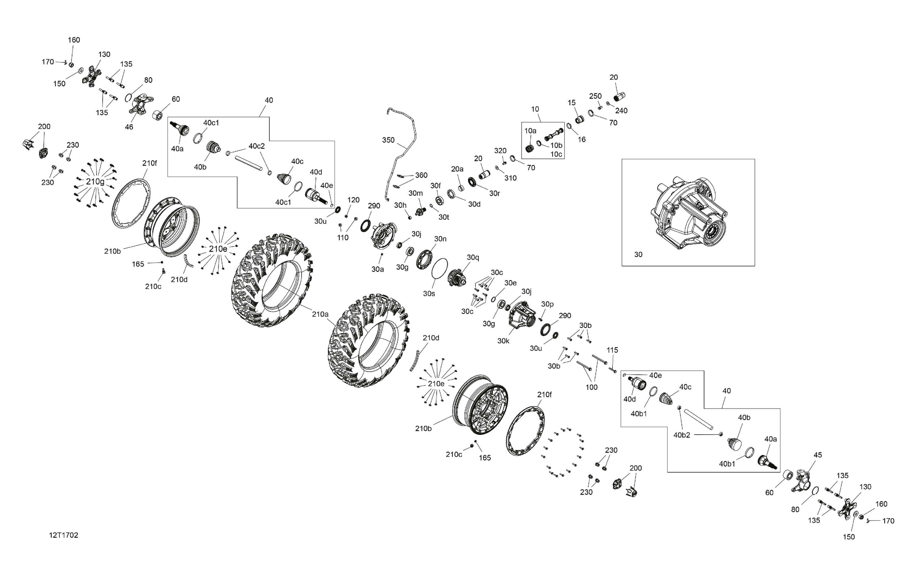 Drive System, Front - All Models