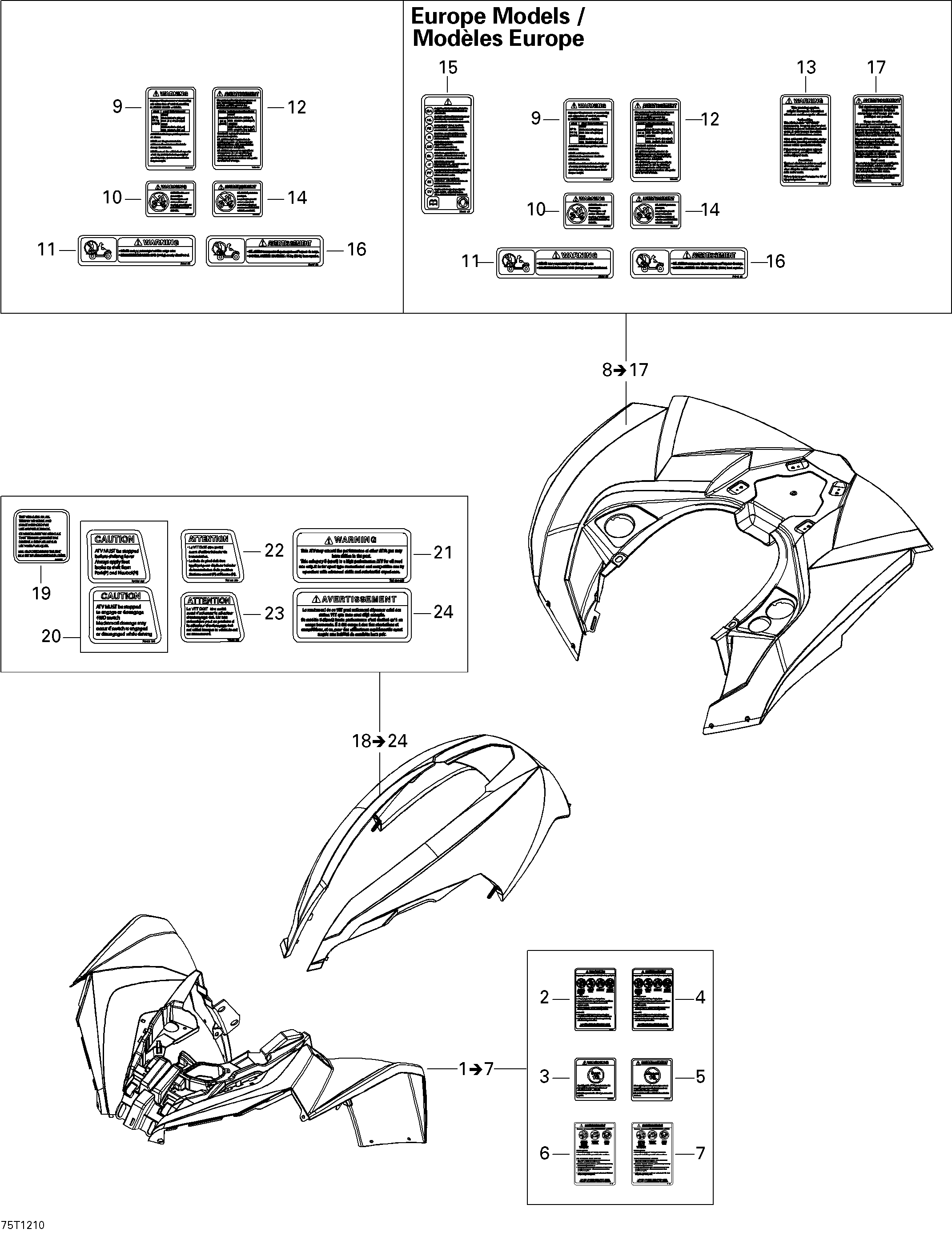 Схема узла: Fender And Central Panel Kit