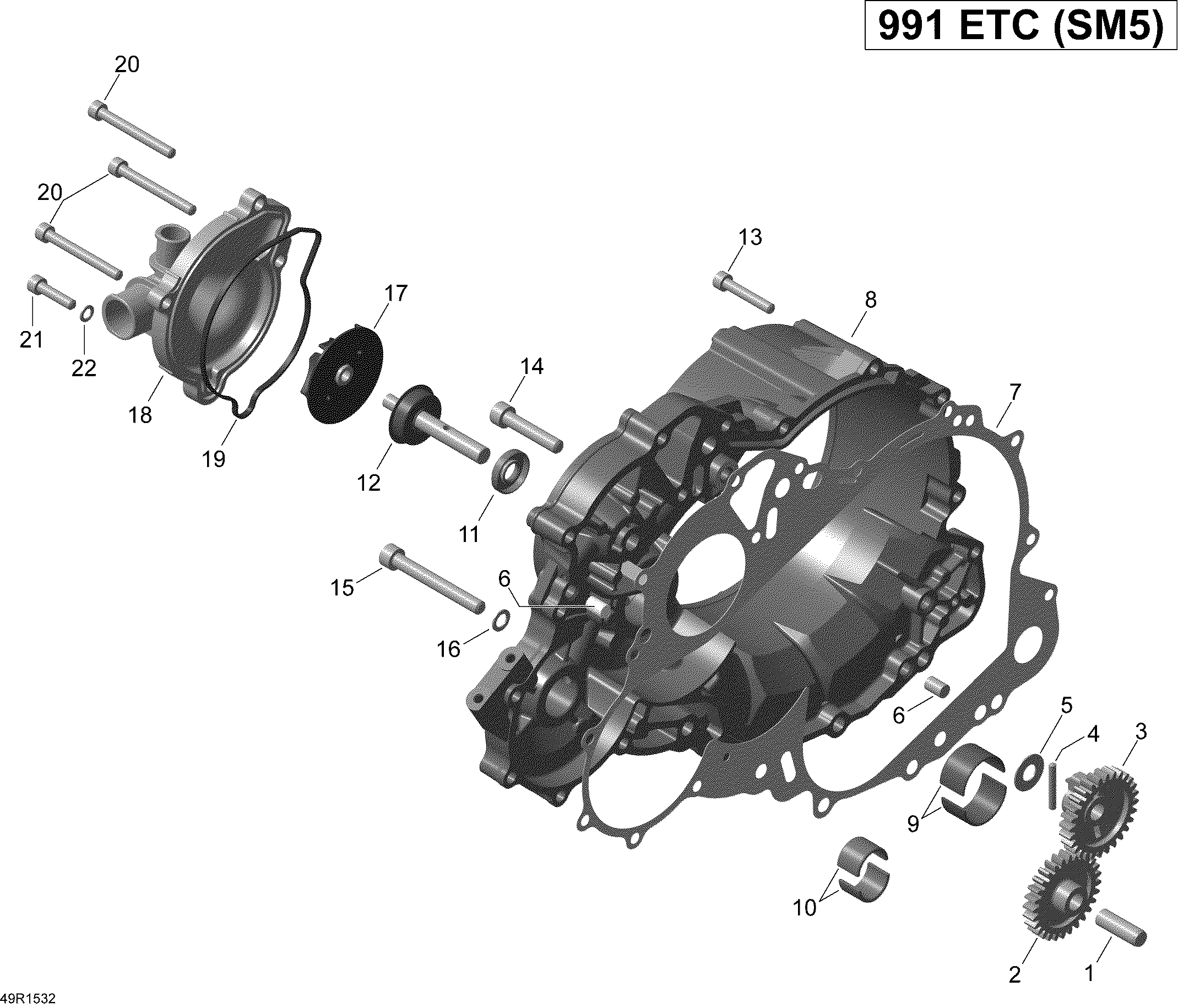 Clutch Cover And Water Pump