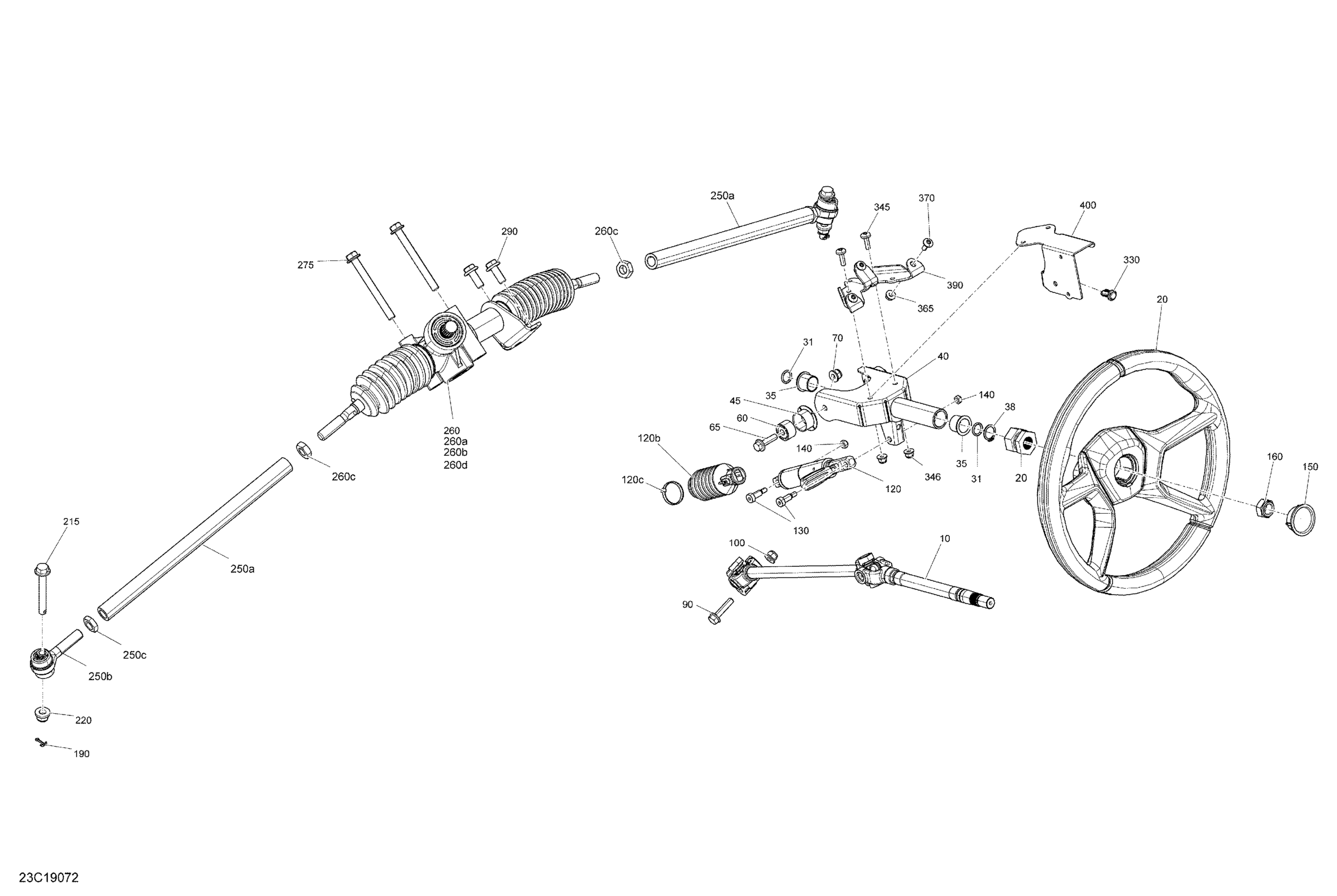 Схема узла: Steering - Package BASE