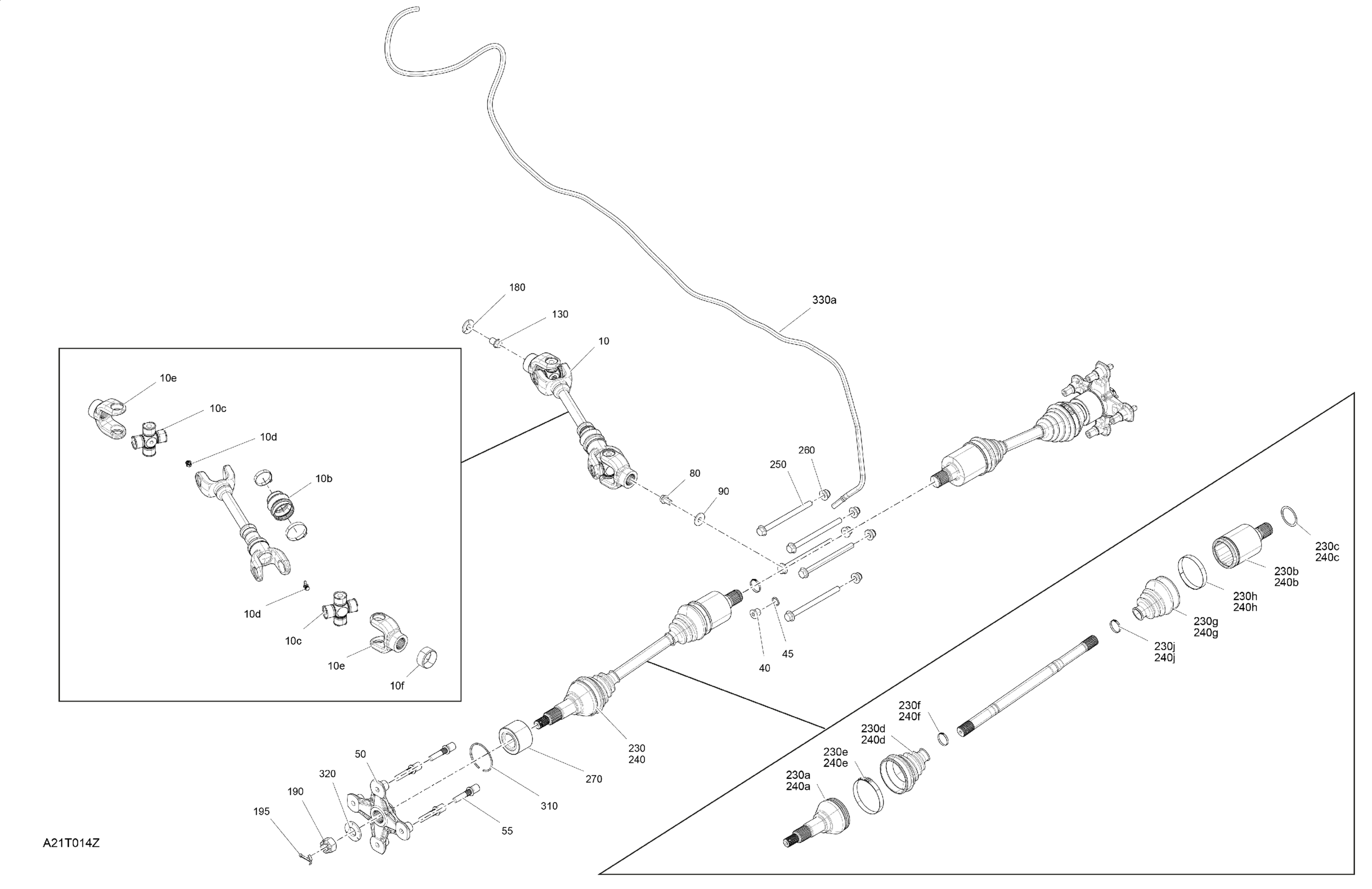 Drive - Rear Section - Common Parts - STD - DPS