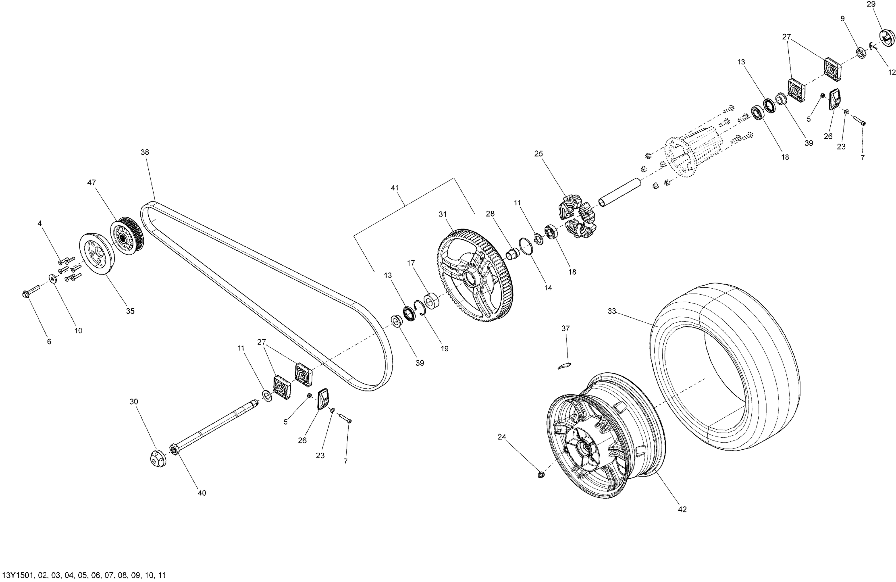 Drive System, Rear _13Y1508