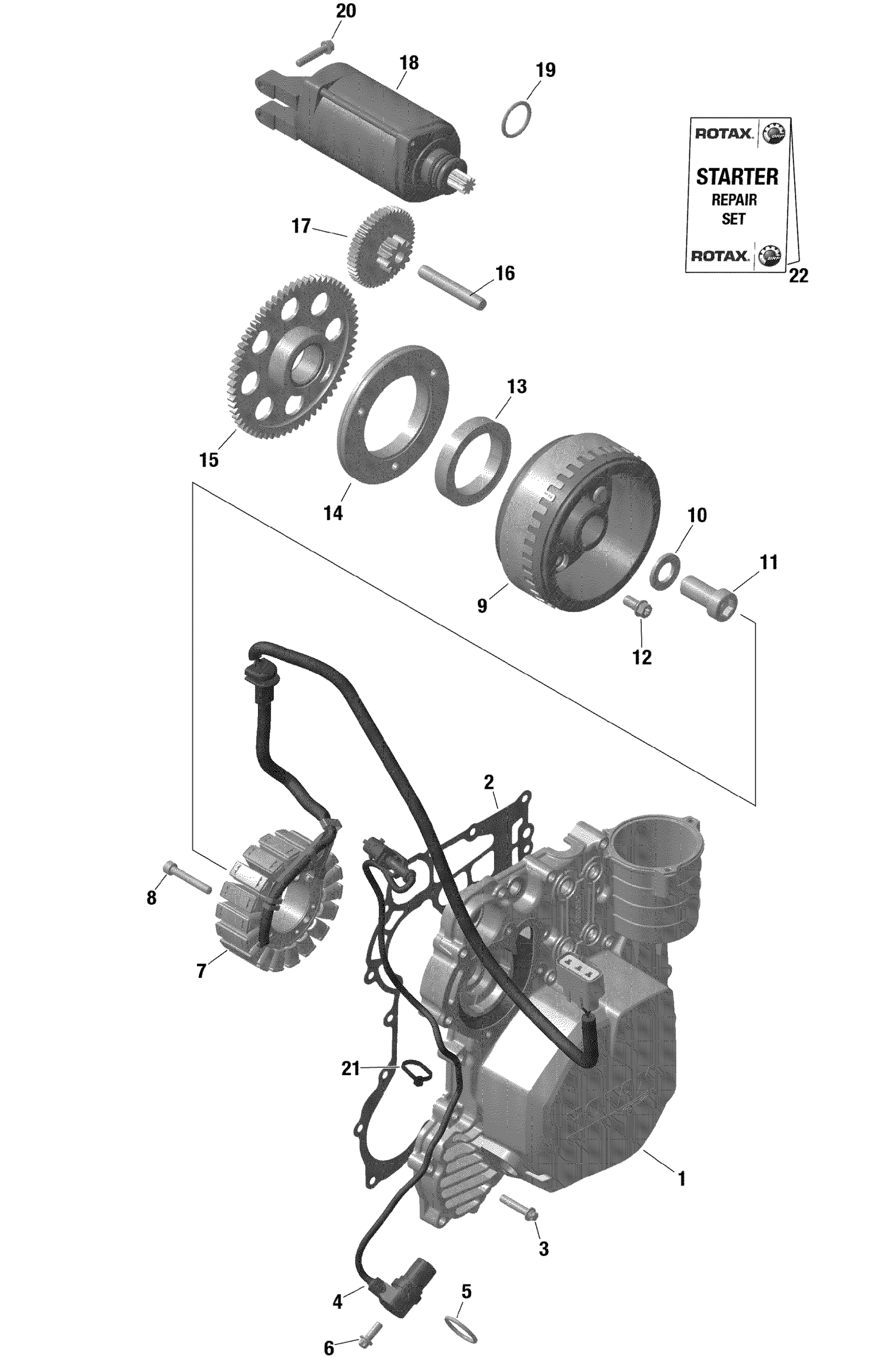 Rotax - Magneto And Electric Starter / Built from Nov 6