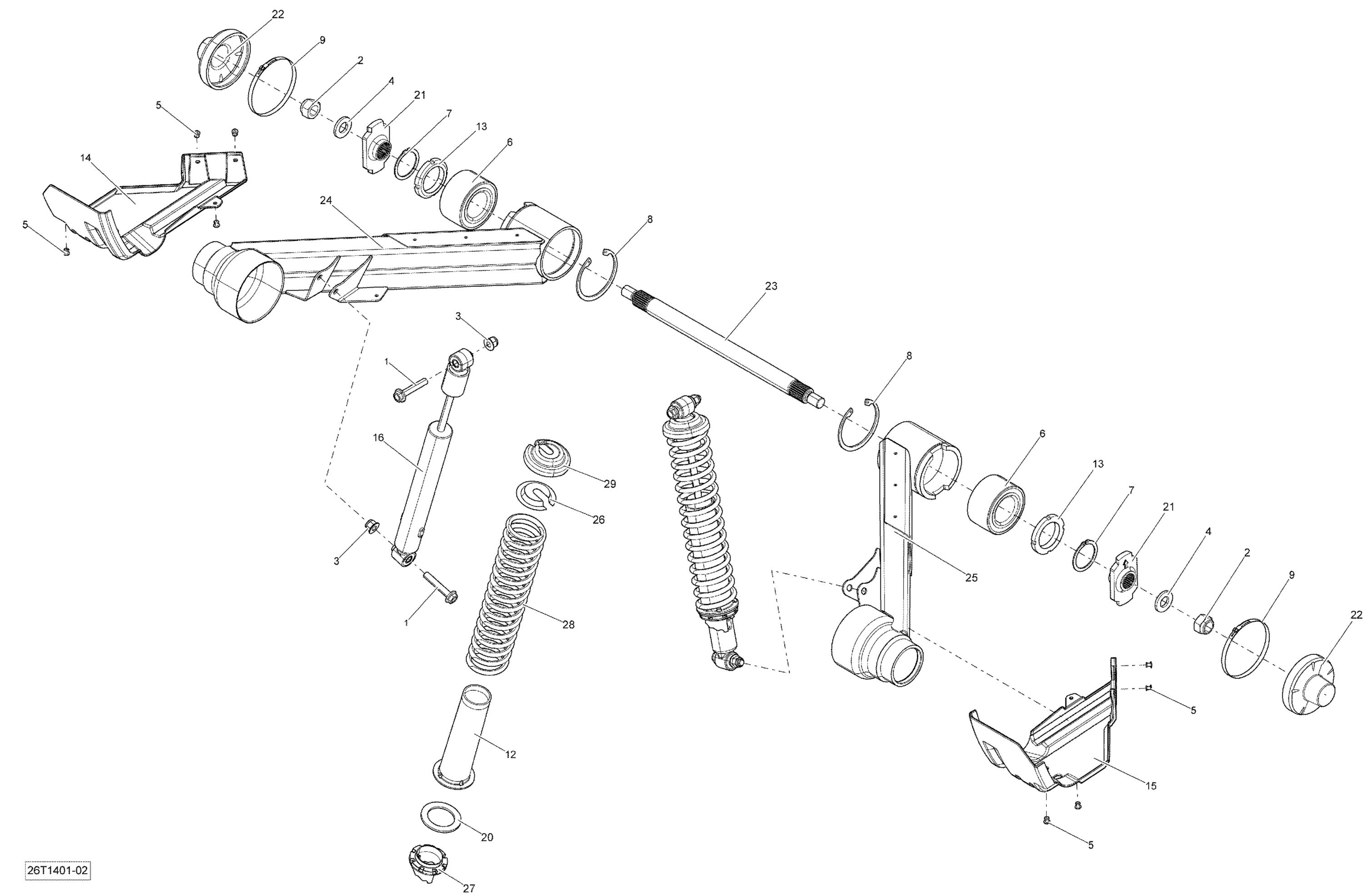 Схема узла: Rear Suspension