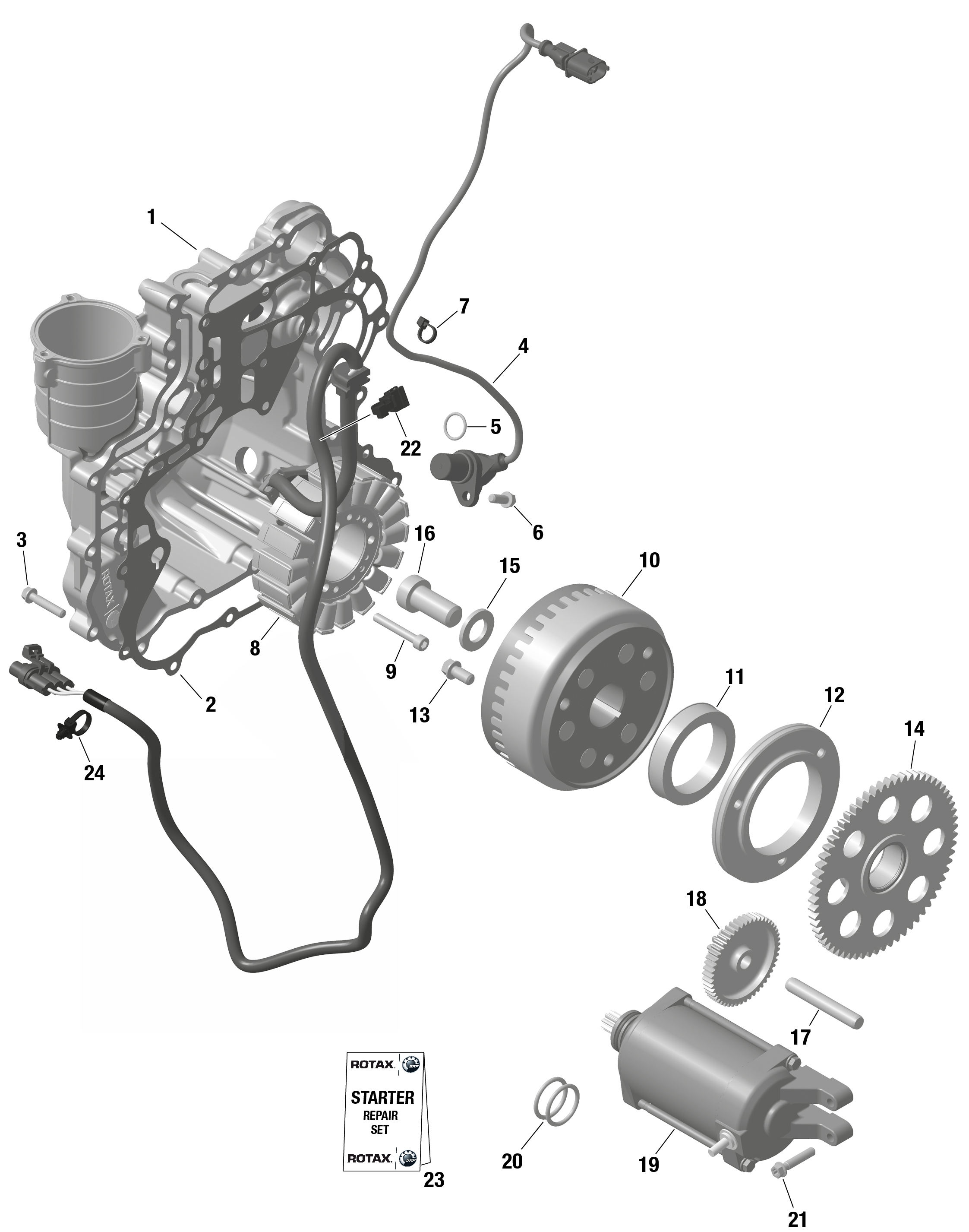 ROTAX - Magneto and Electric Starter