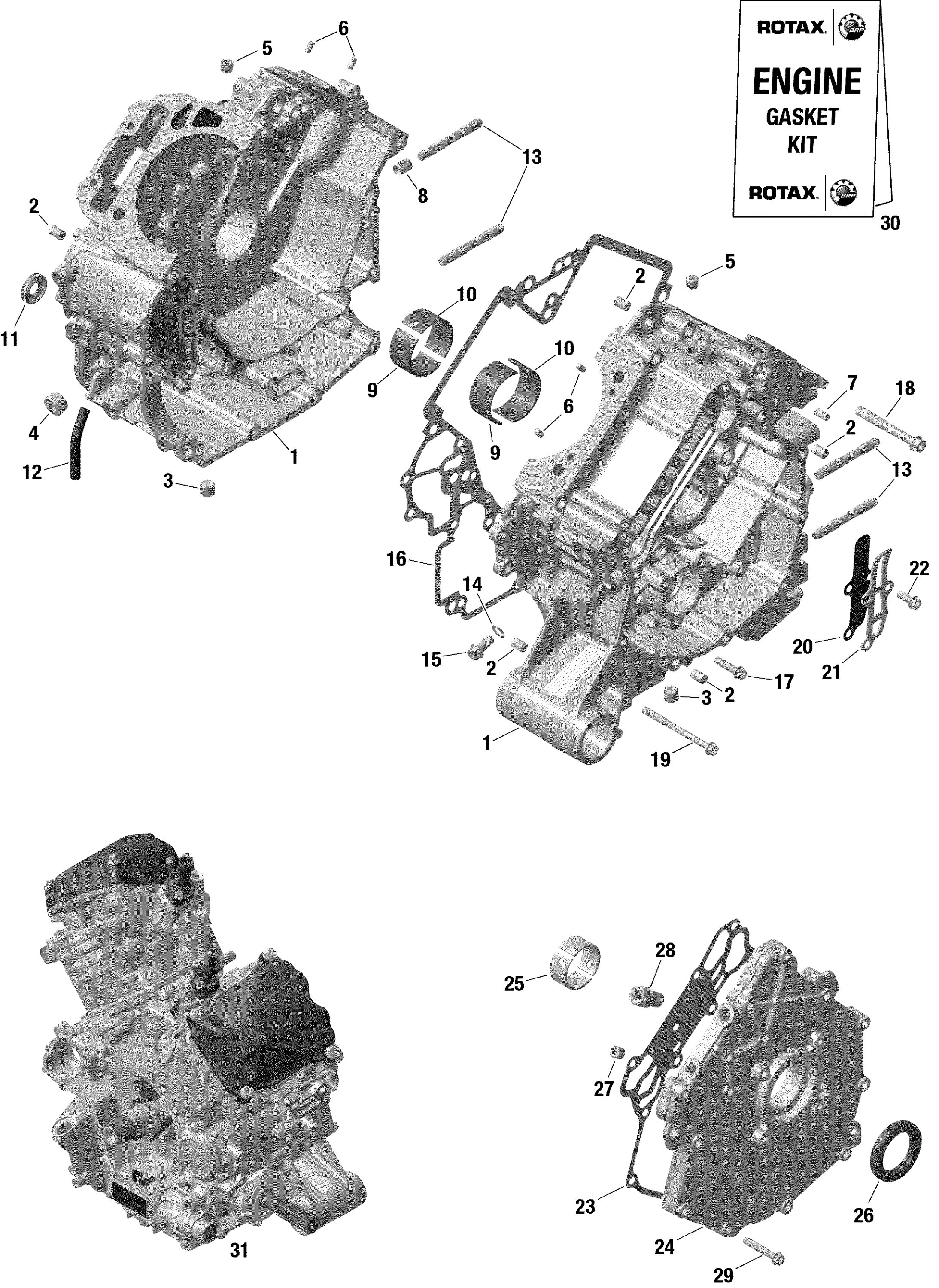 Rotax - Crankcase