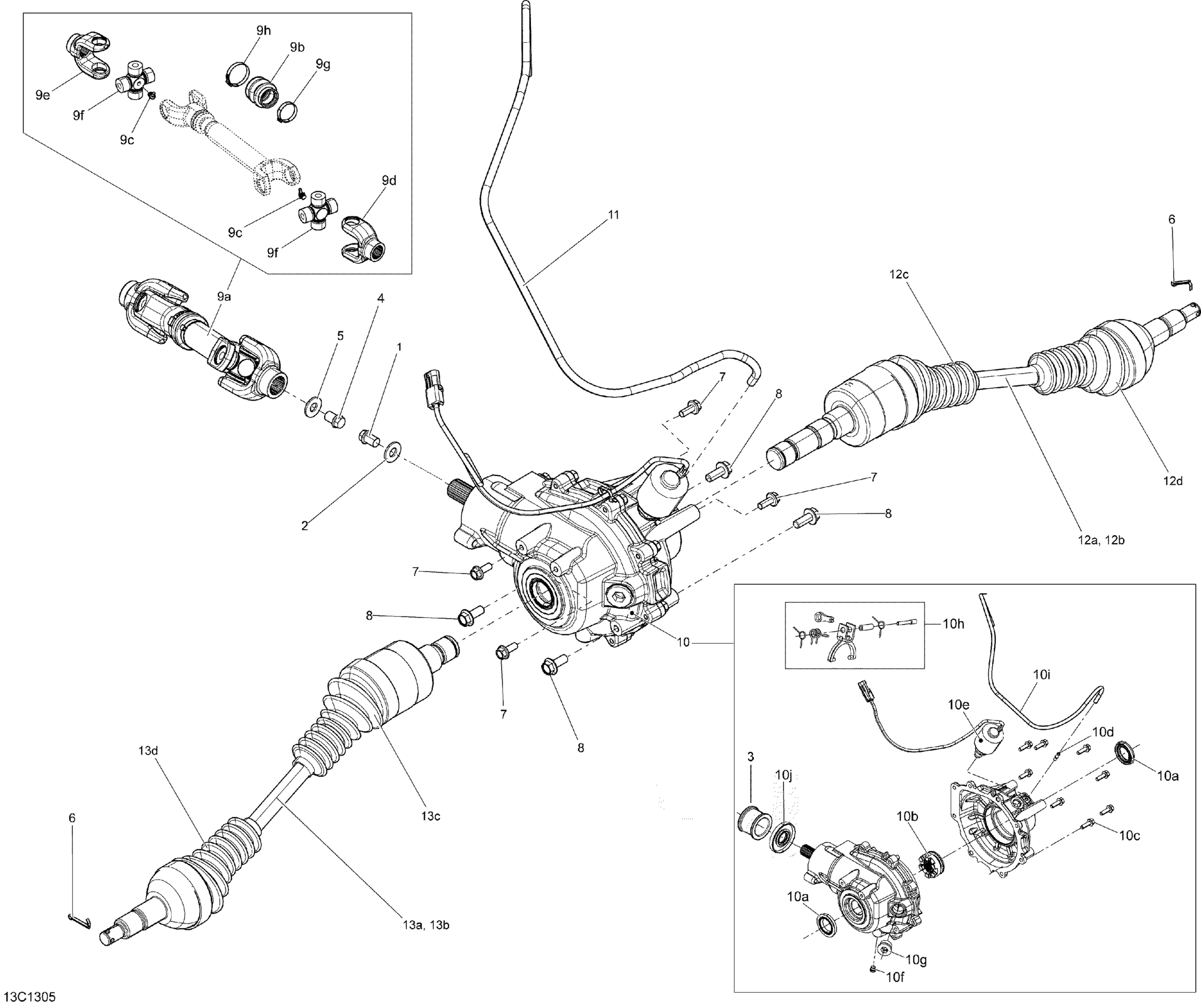 Схема узла: Drive System, Rear (Supplement-IS Market)