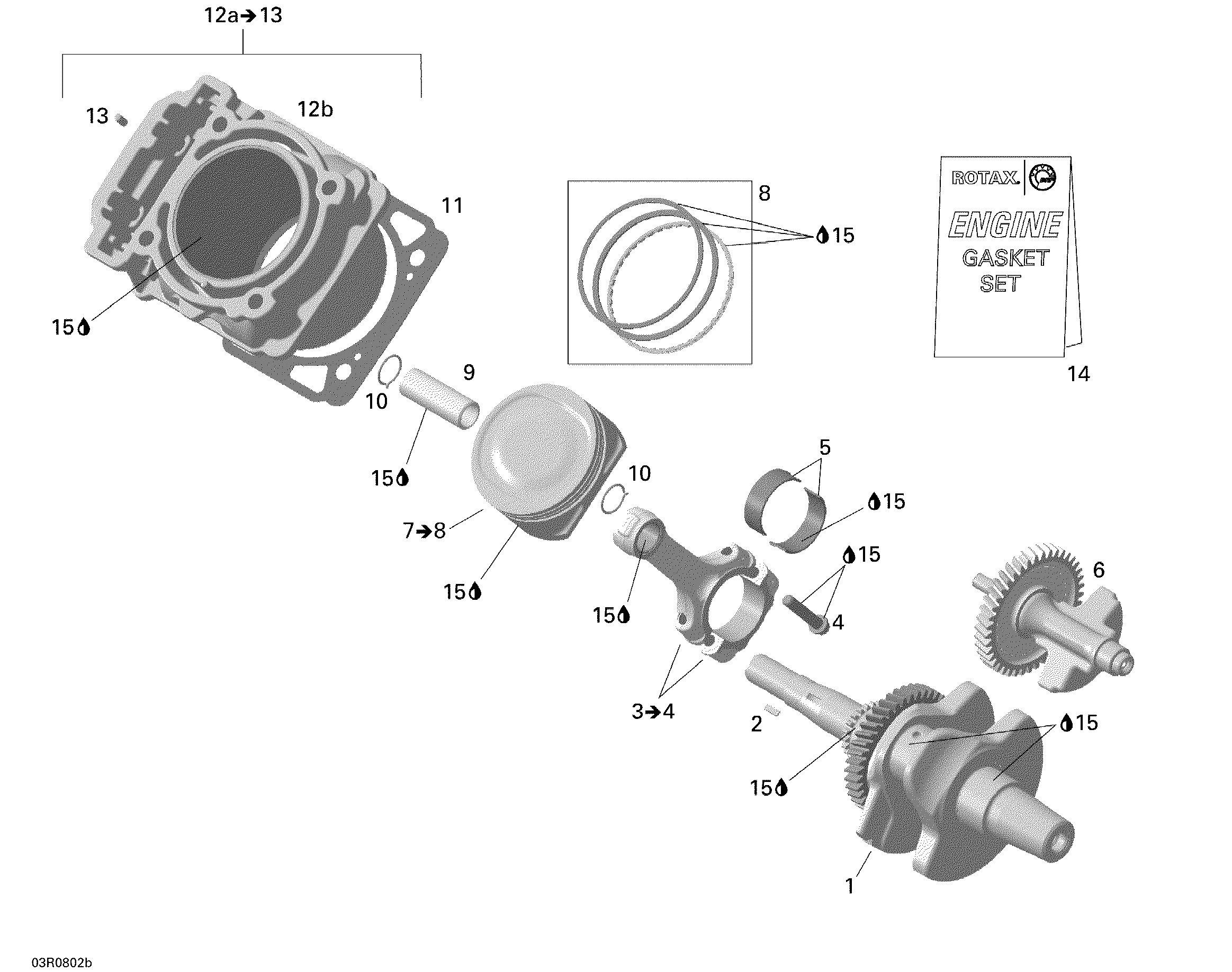 Crankshaft, Piston And Cylinder