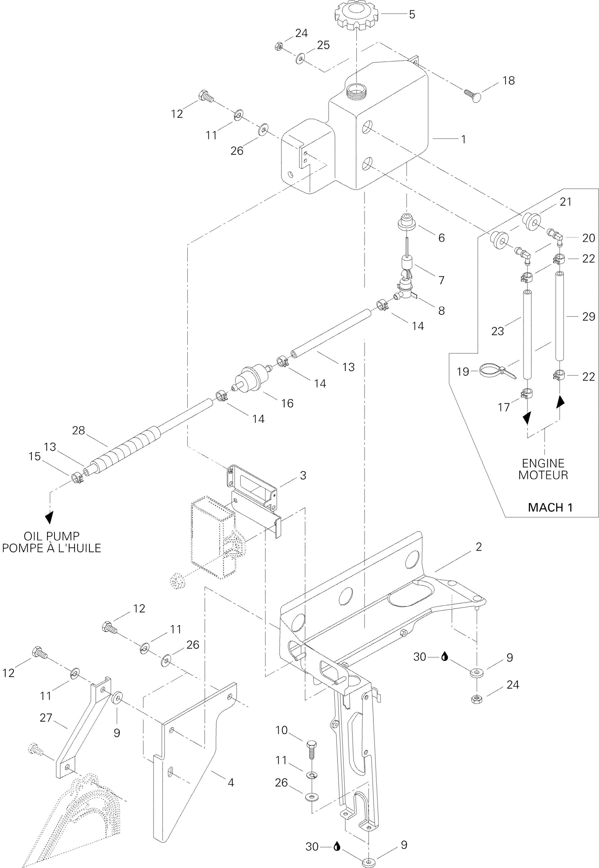 Oil Tank And Support Form III, III LT