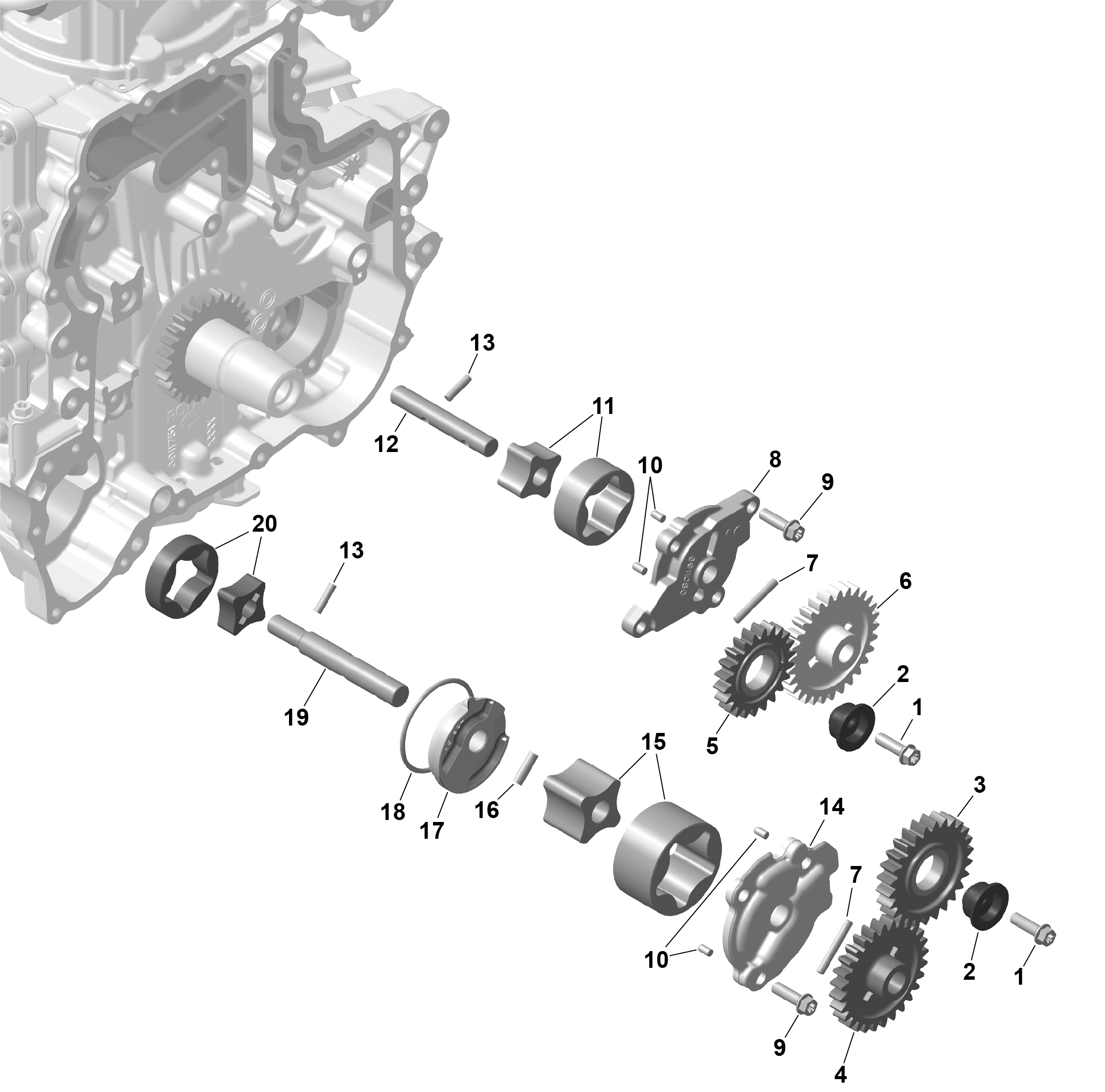 Схема узла: ROTAX - Oil Pump