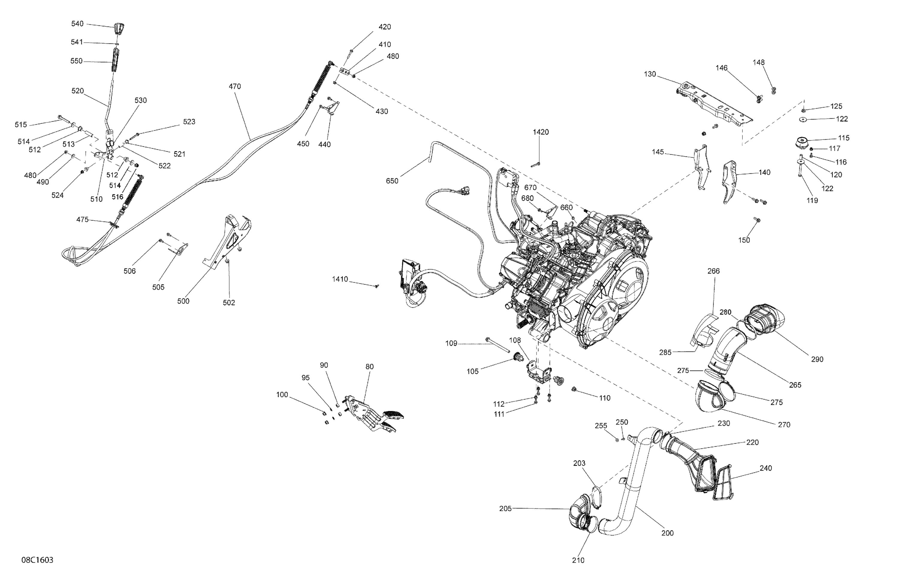 Схема узла: Engine And Engine Support