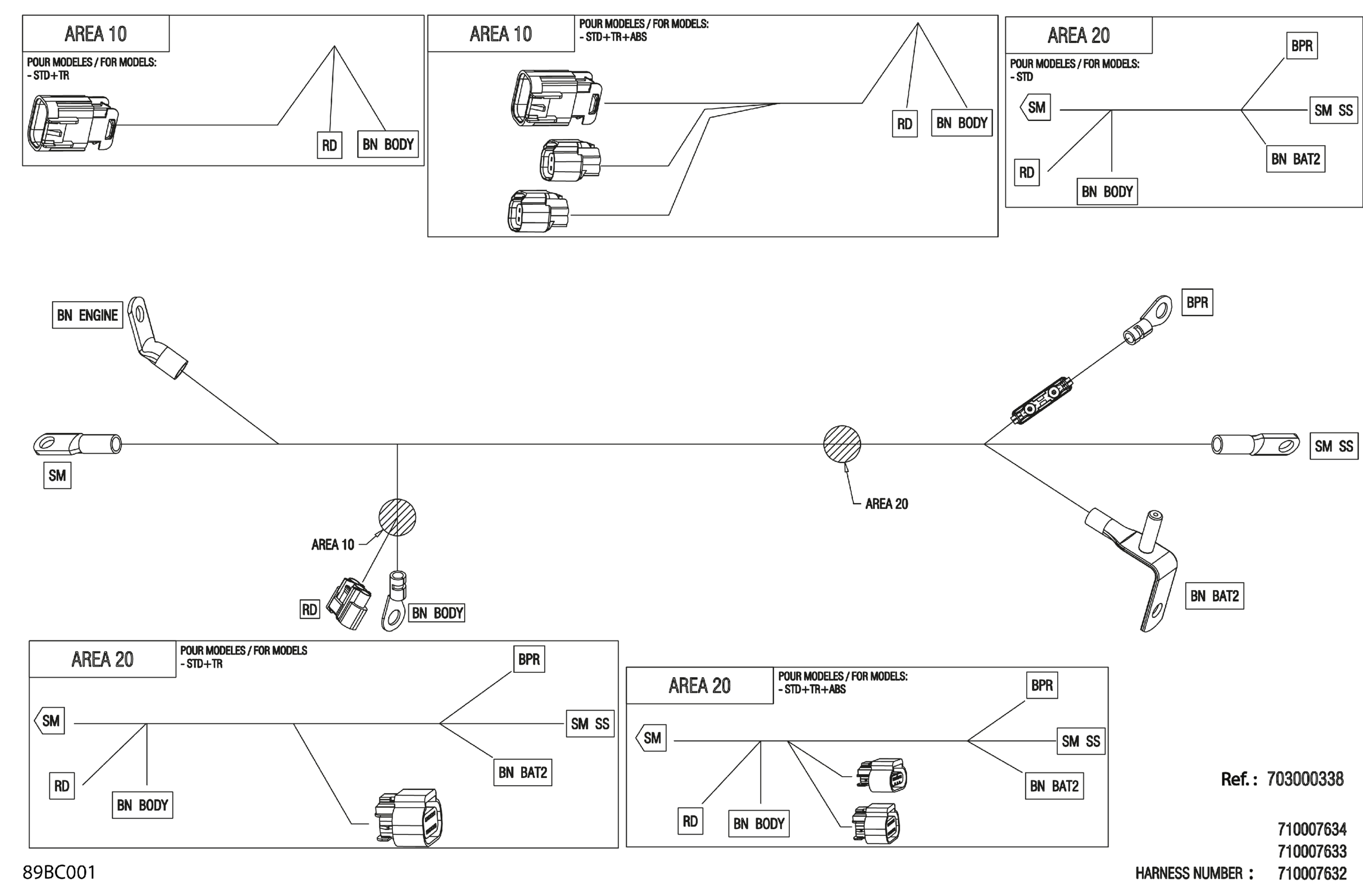 Electric - Voltage Regulator Wiring Harness