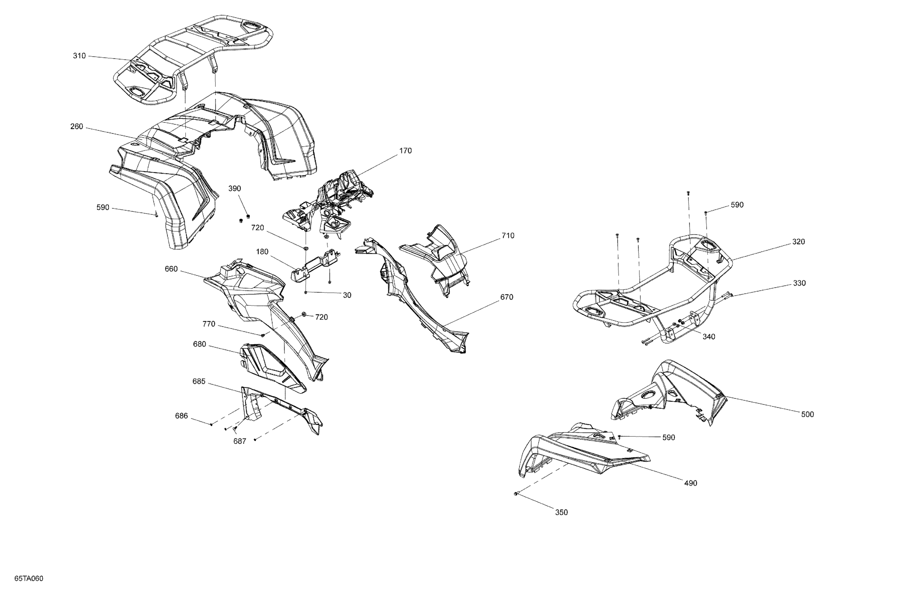 Схема узла: Body - Fender Kit - DPS