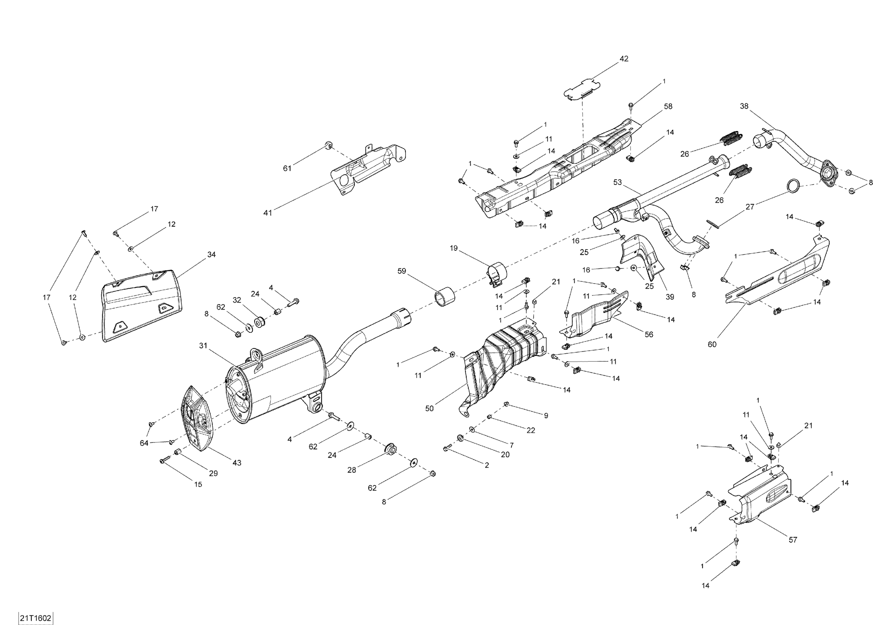 Схема узла: Exhaust System - All Models