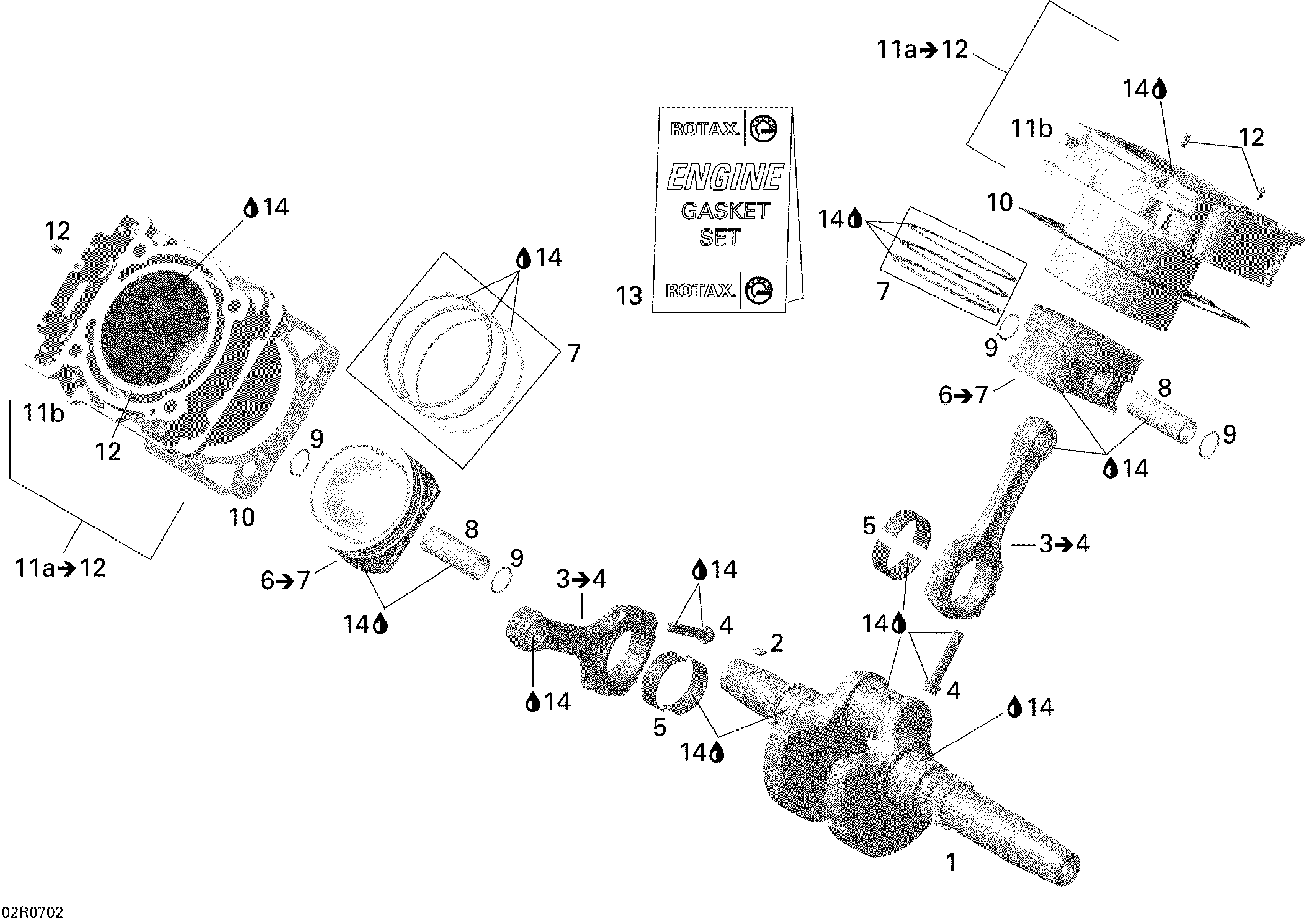 Crankshaft, Piston And Cylinder