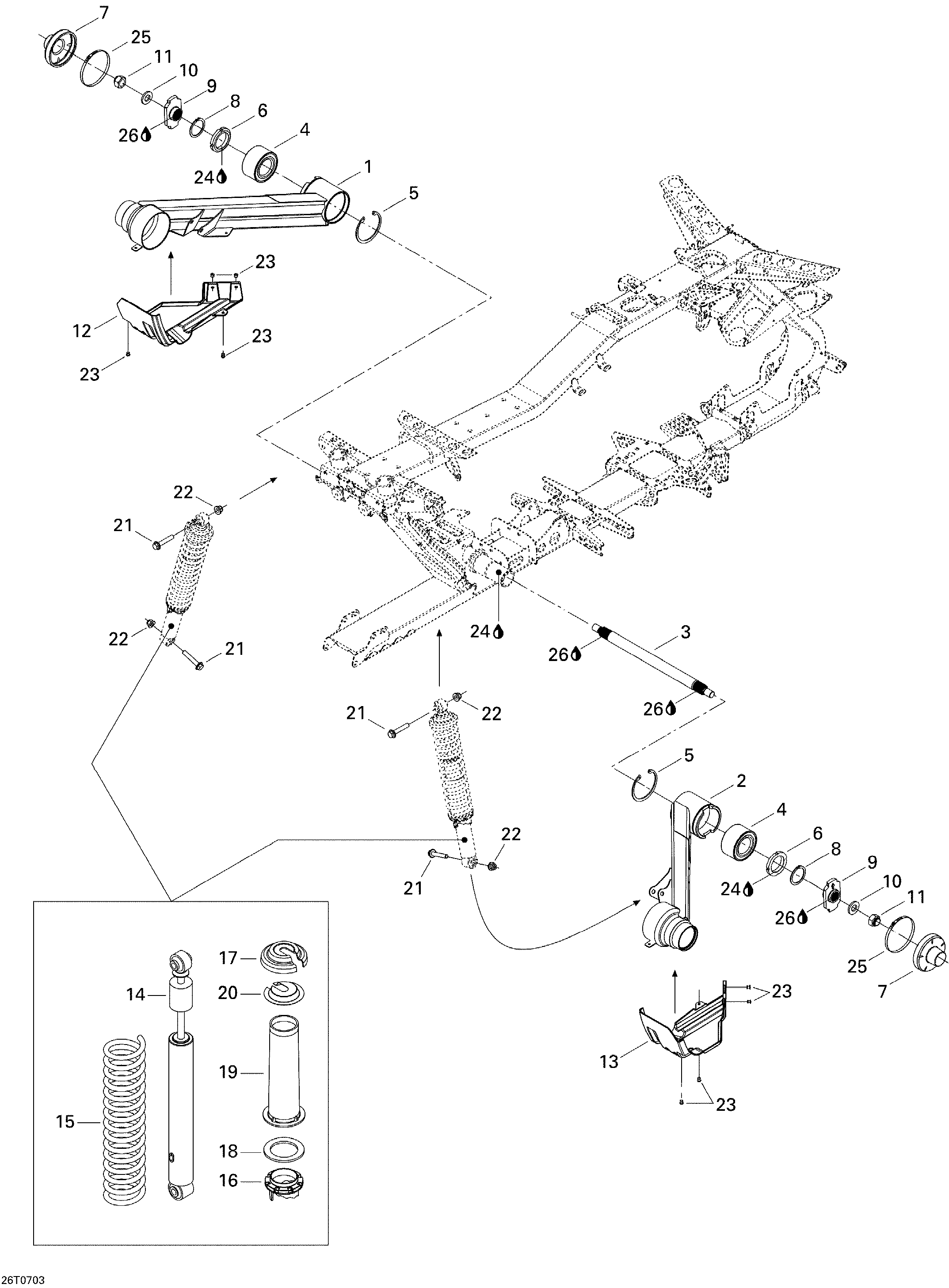 Схема узла: Rear Suspension