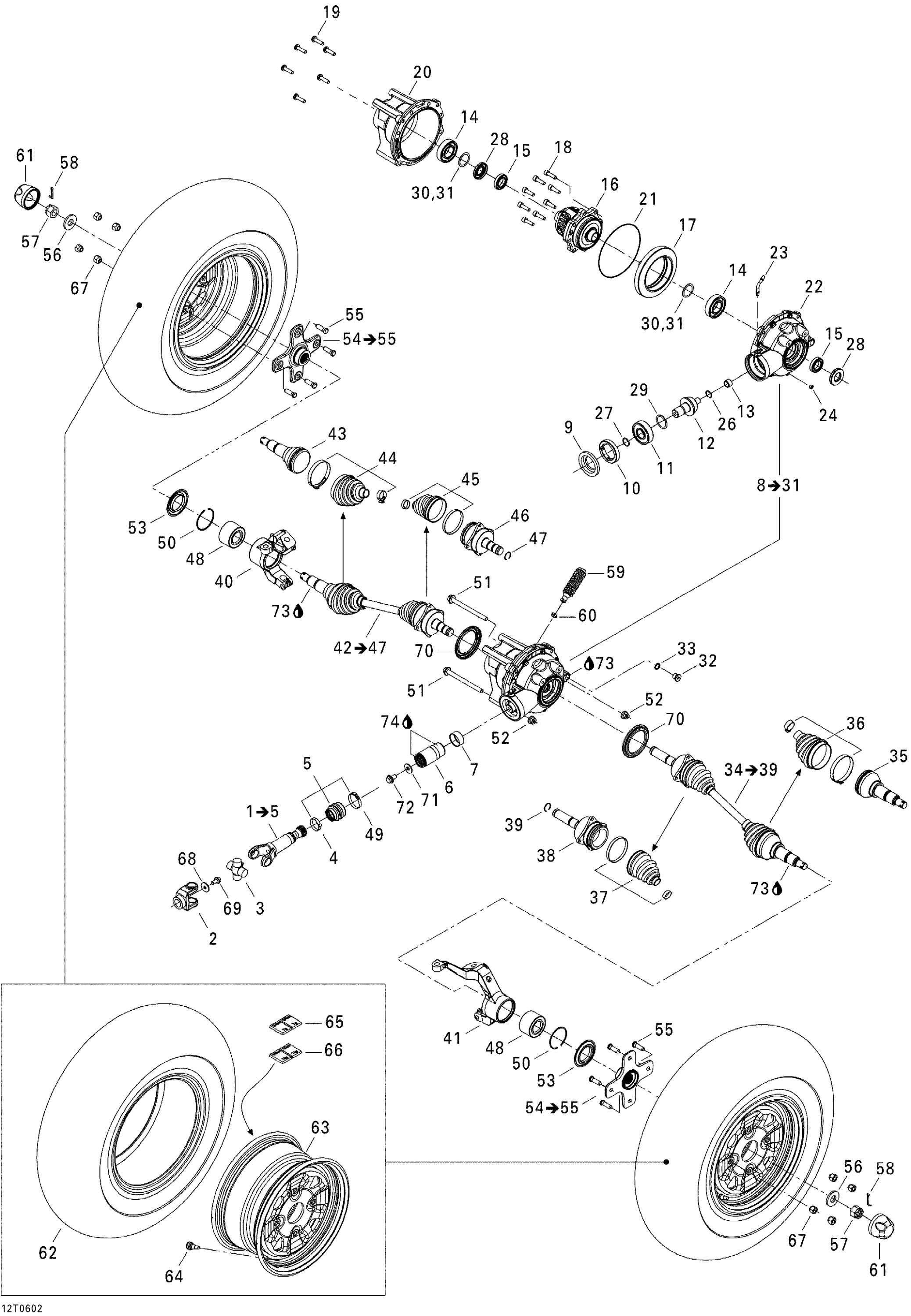 Drive System, Front XT