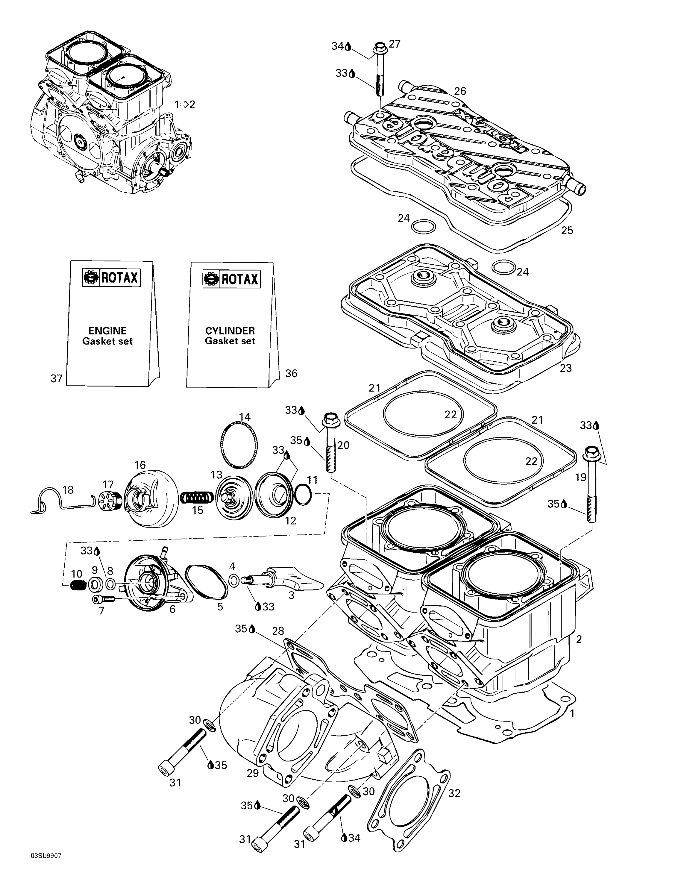 Cylinder, Exhaust Manifold