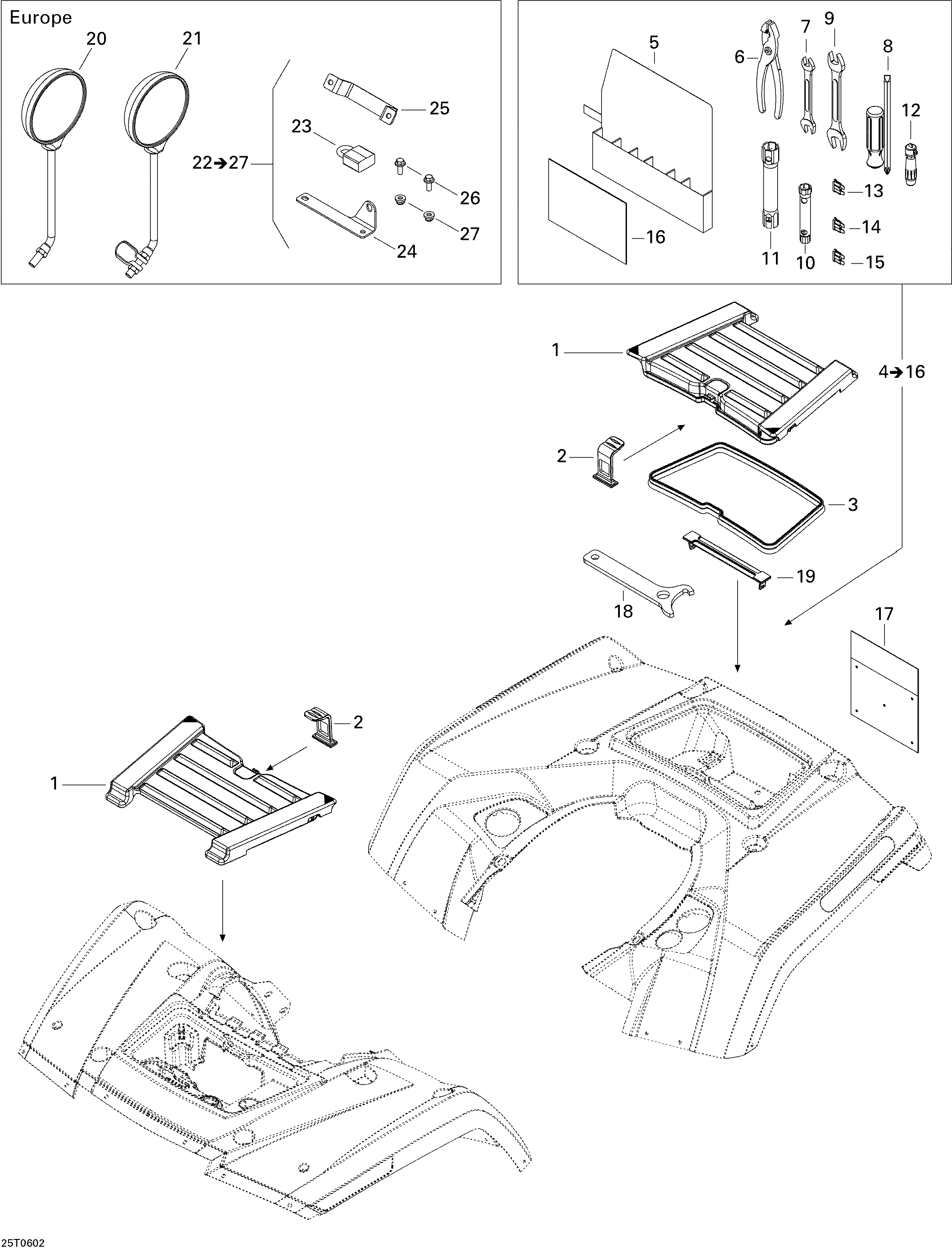 Front and Rear Trays