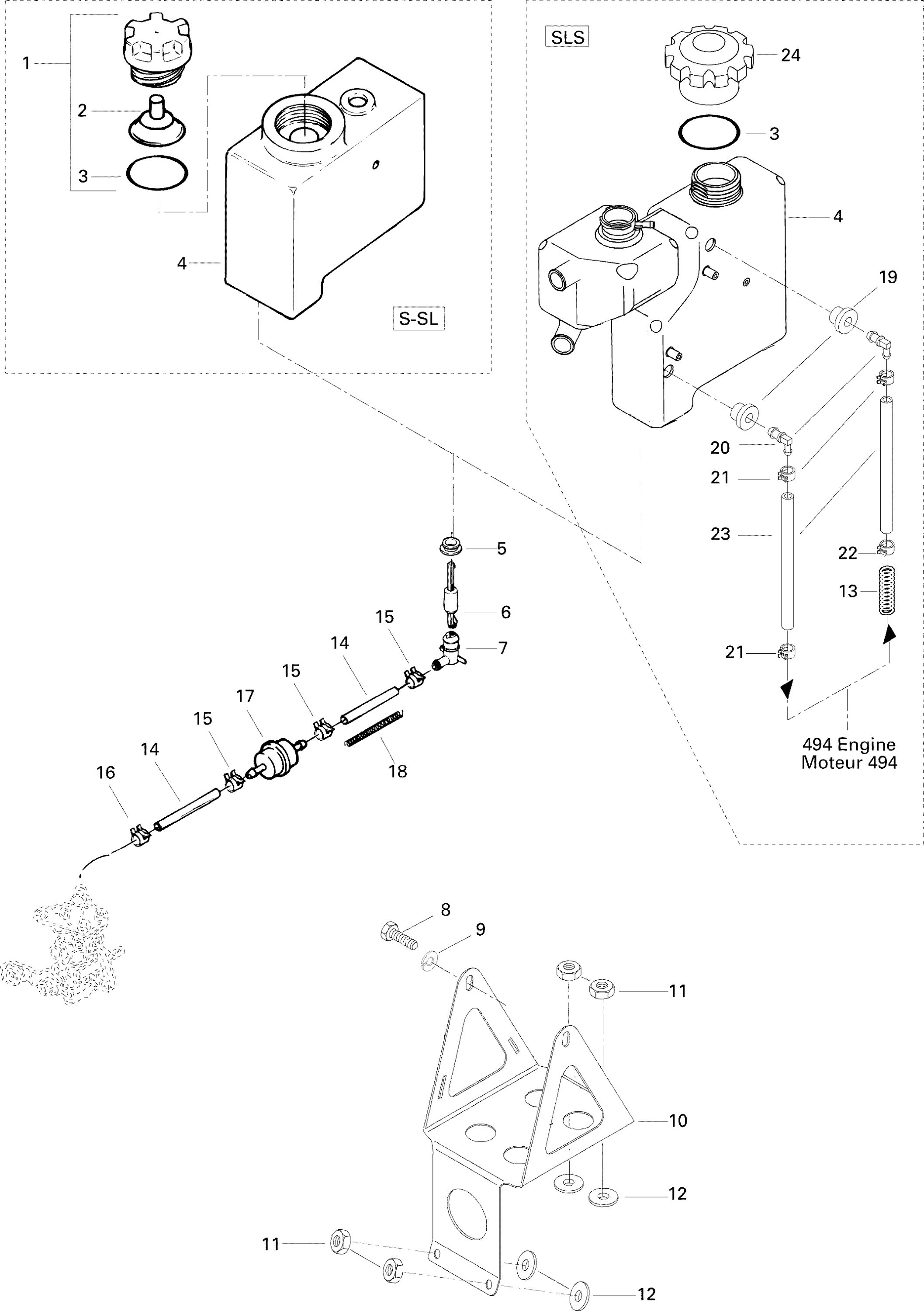 Схема узла: Oil Tank And Support Formula S, SL