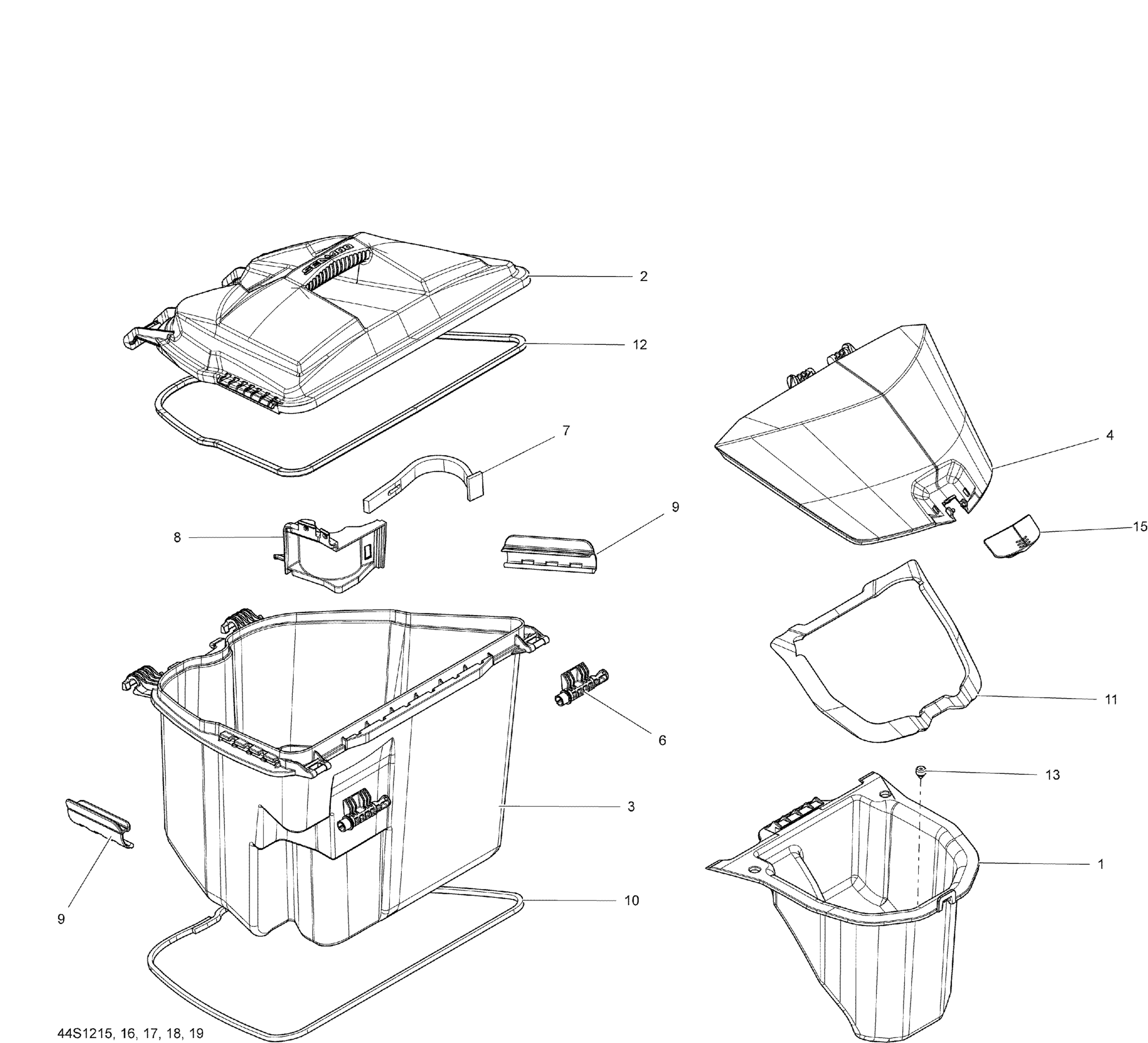 Схема узла: Storage Compartments