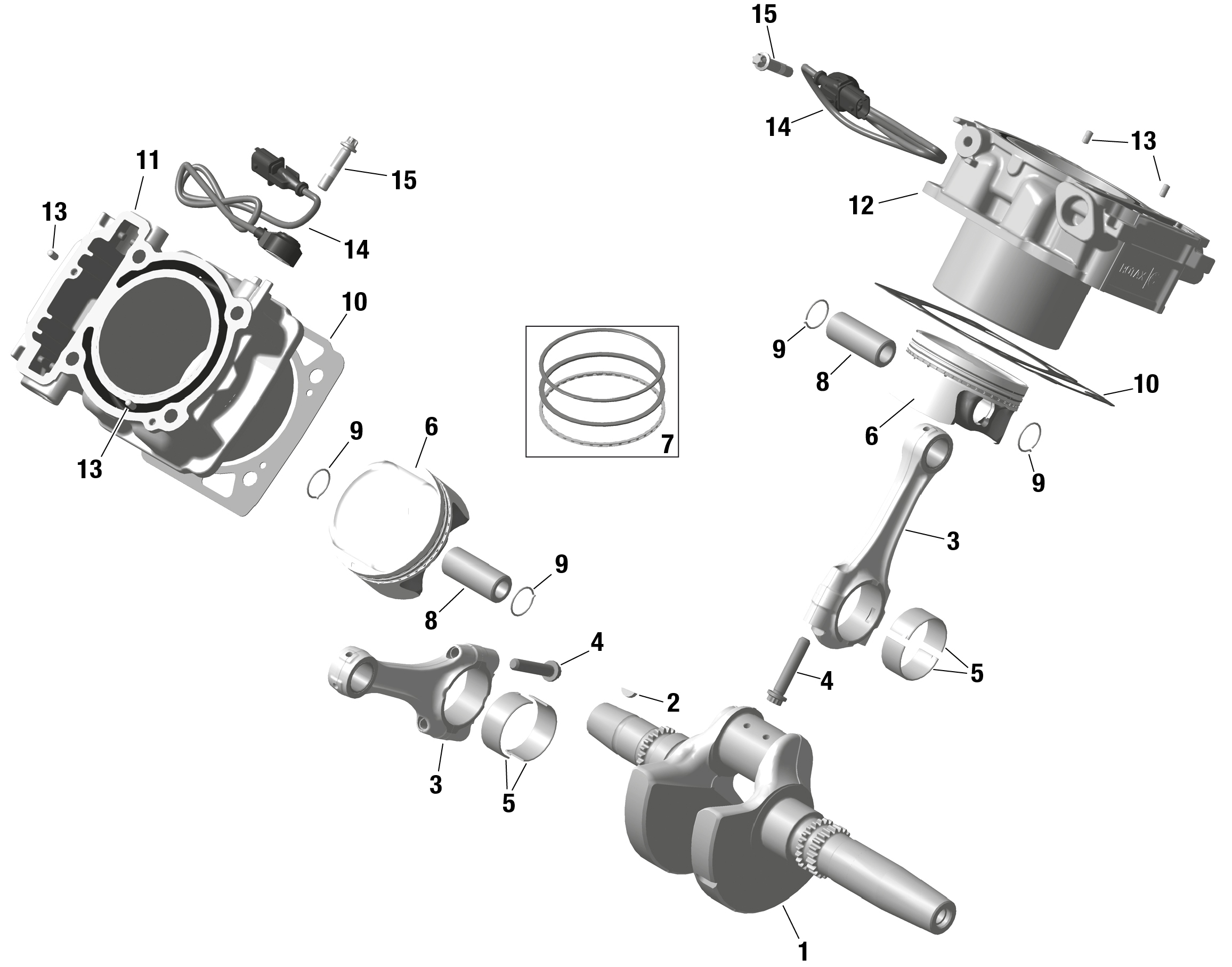 ROTAX - Crankshaft and Pistons