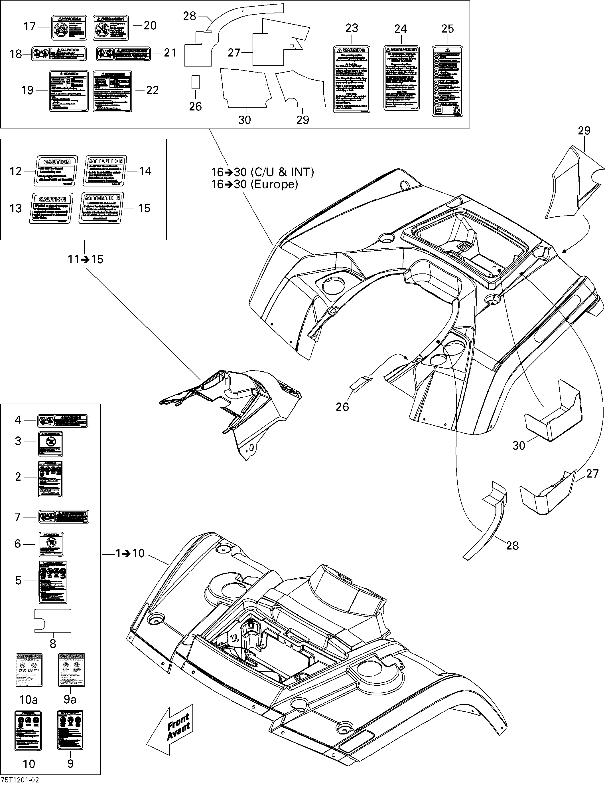 Схема узла: Fender And Central Panel Kit