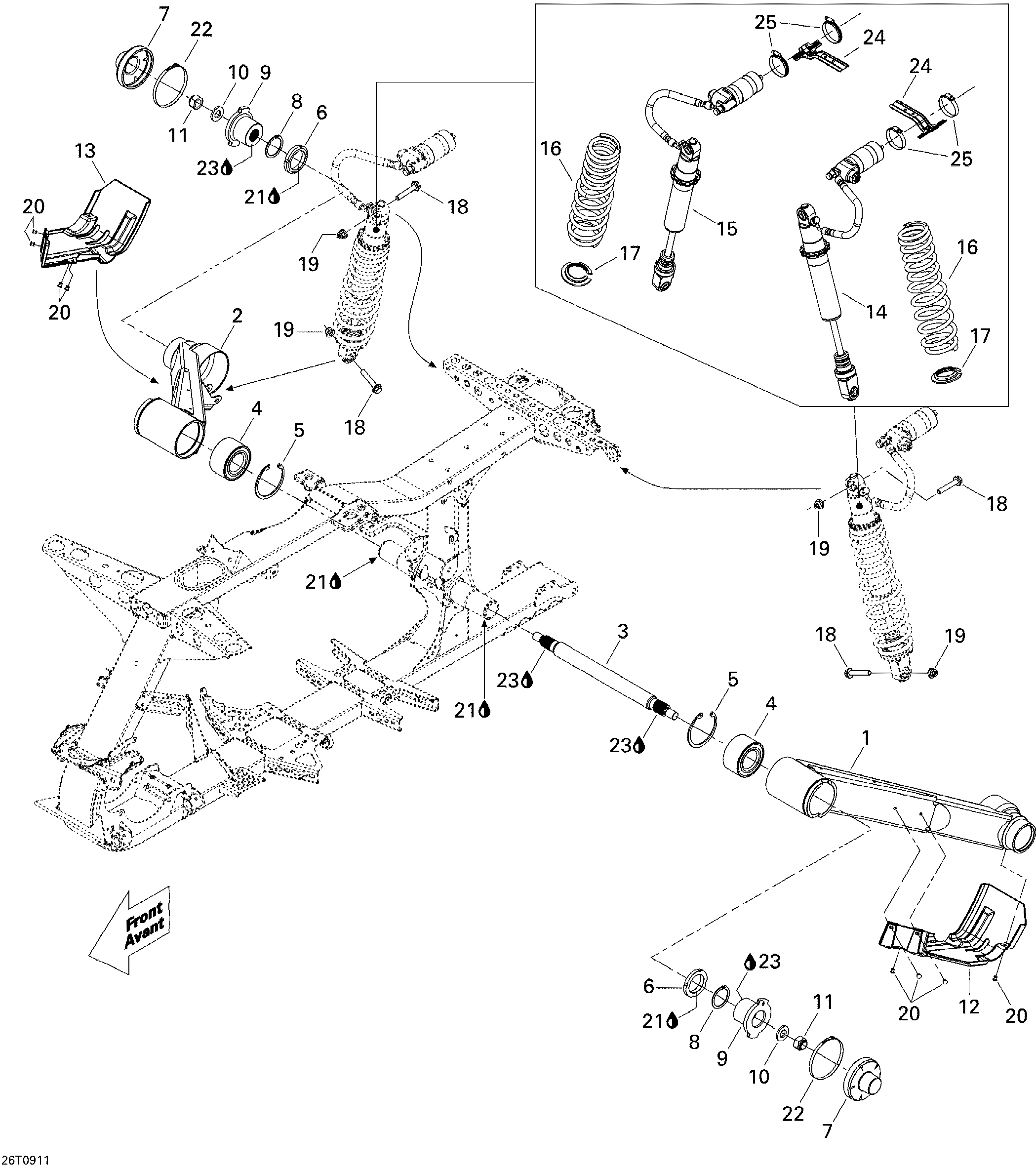 Схема узла: Rear Suspension