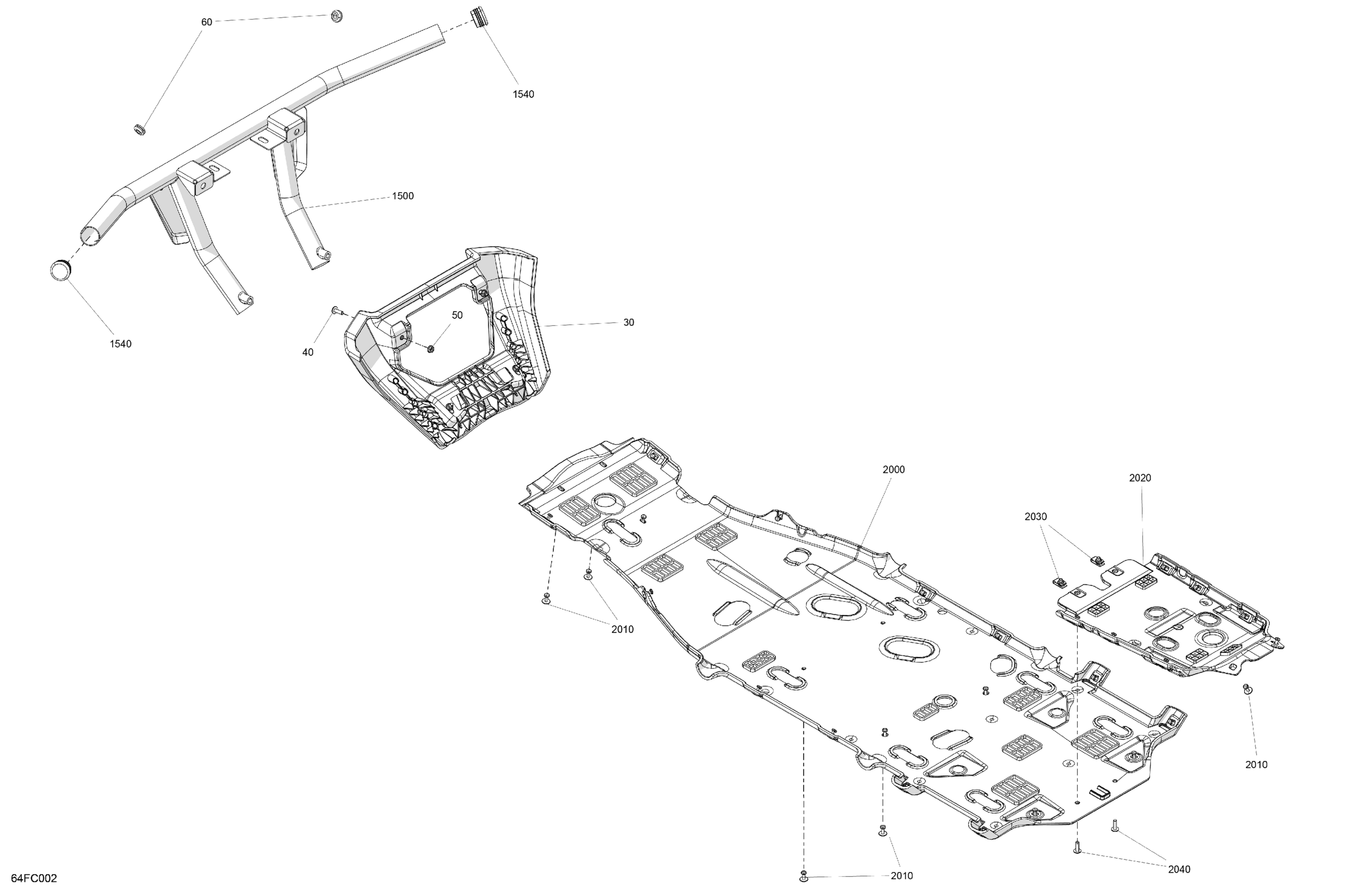 Схема узла: Body - Skid Plate and Bumper