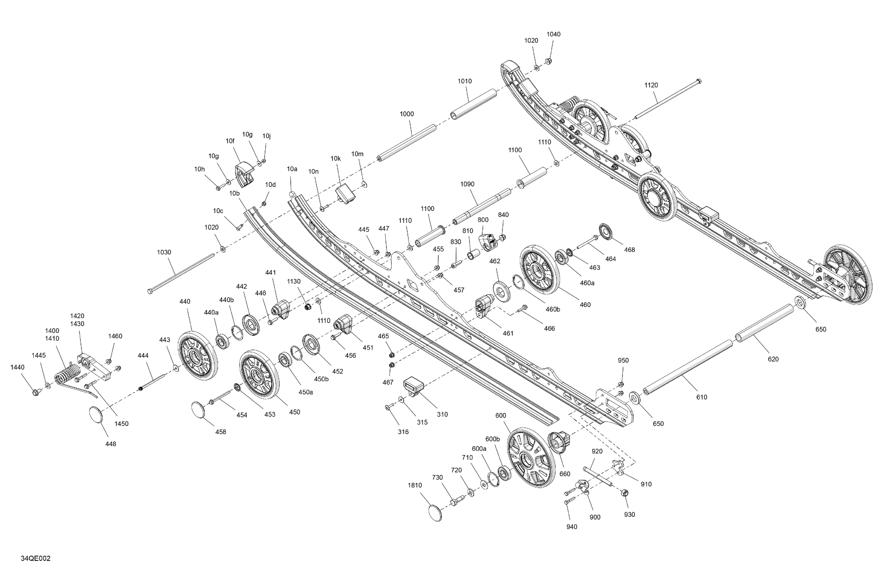 Схема узла: Suspension - Rear - Lower Section