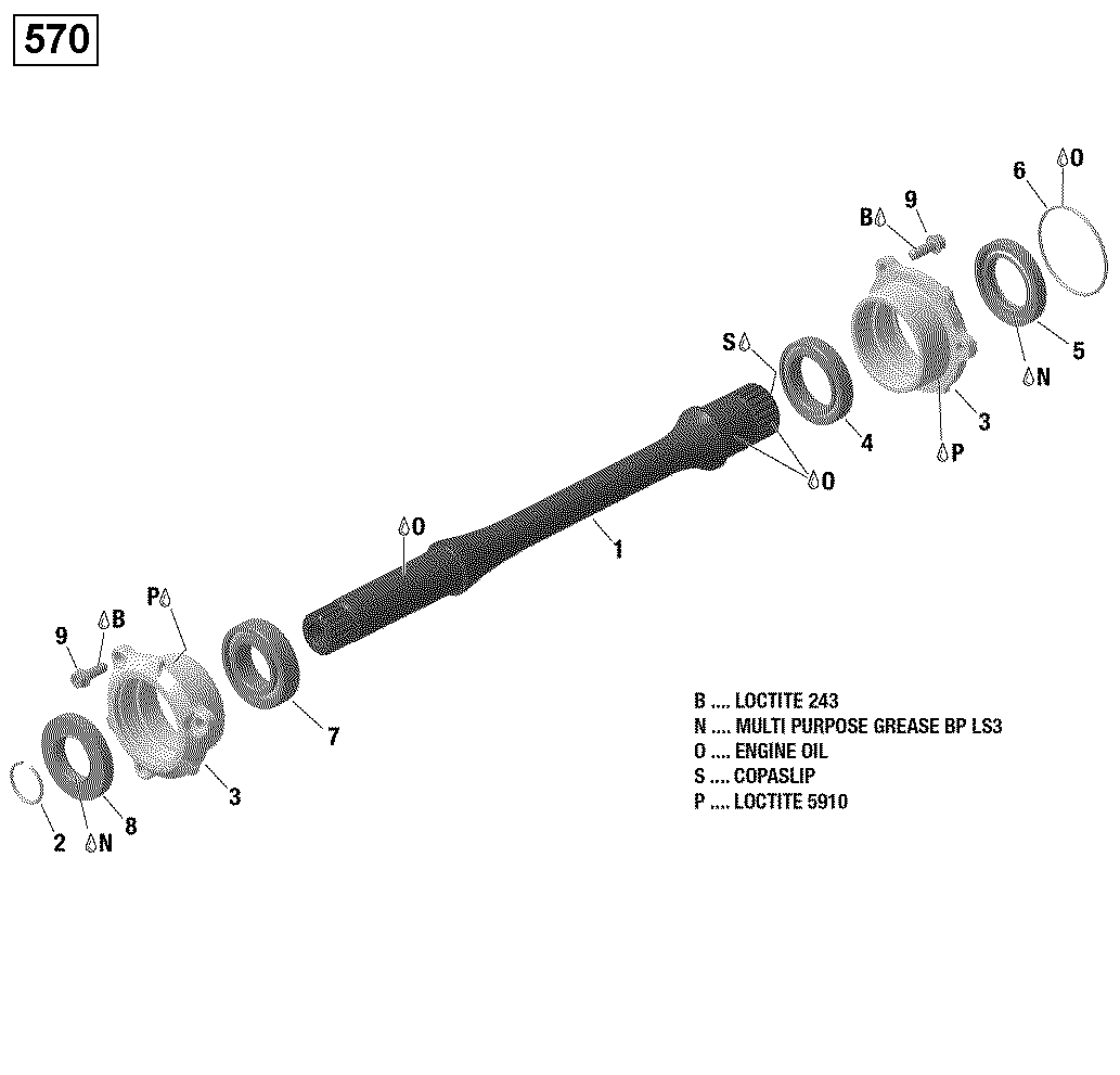 Drive Shaft - 570 EFI