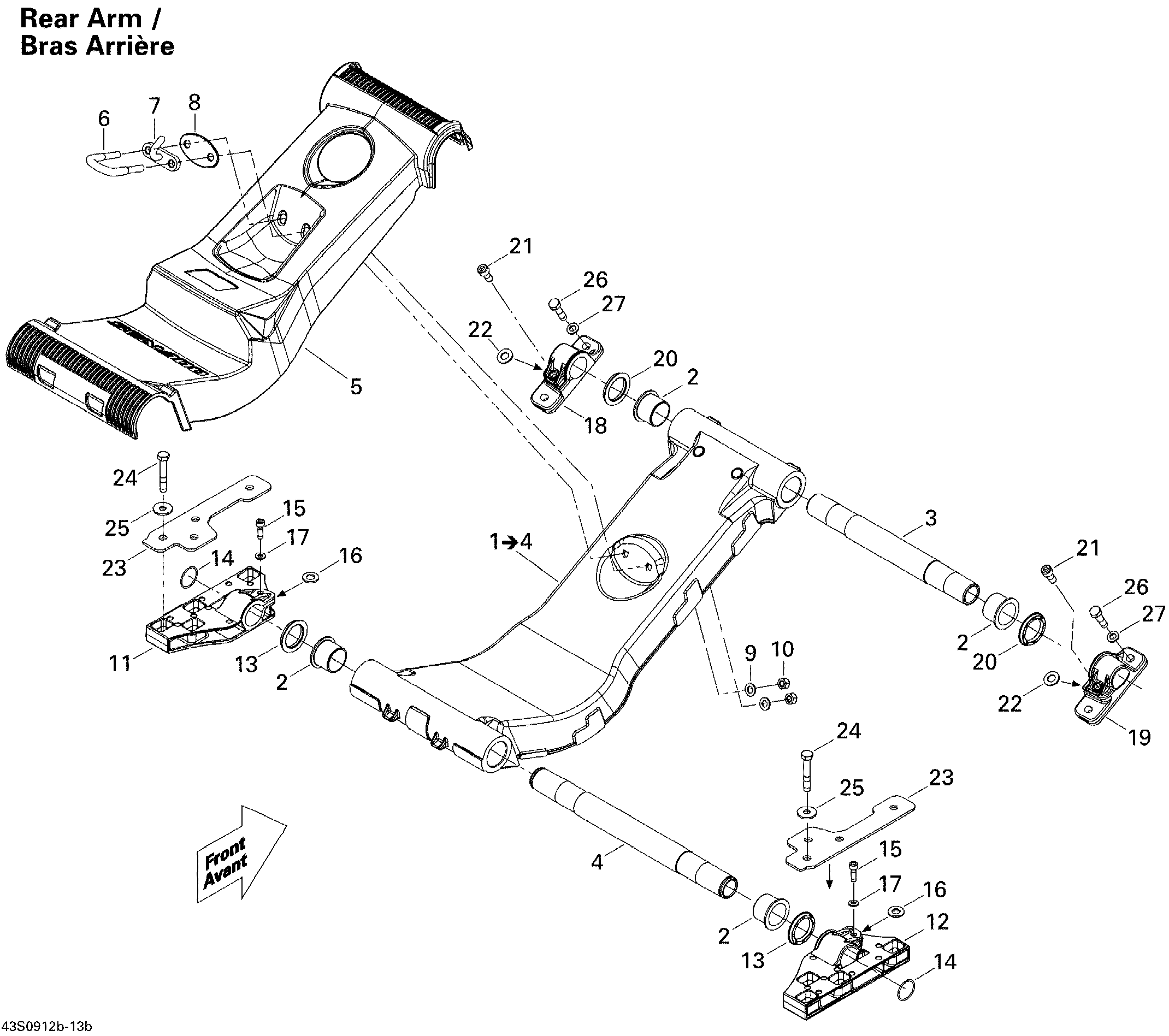 Suspension , Rear Arm