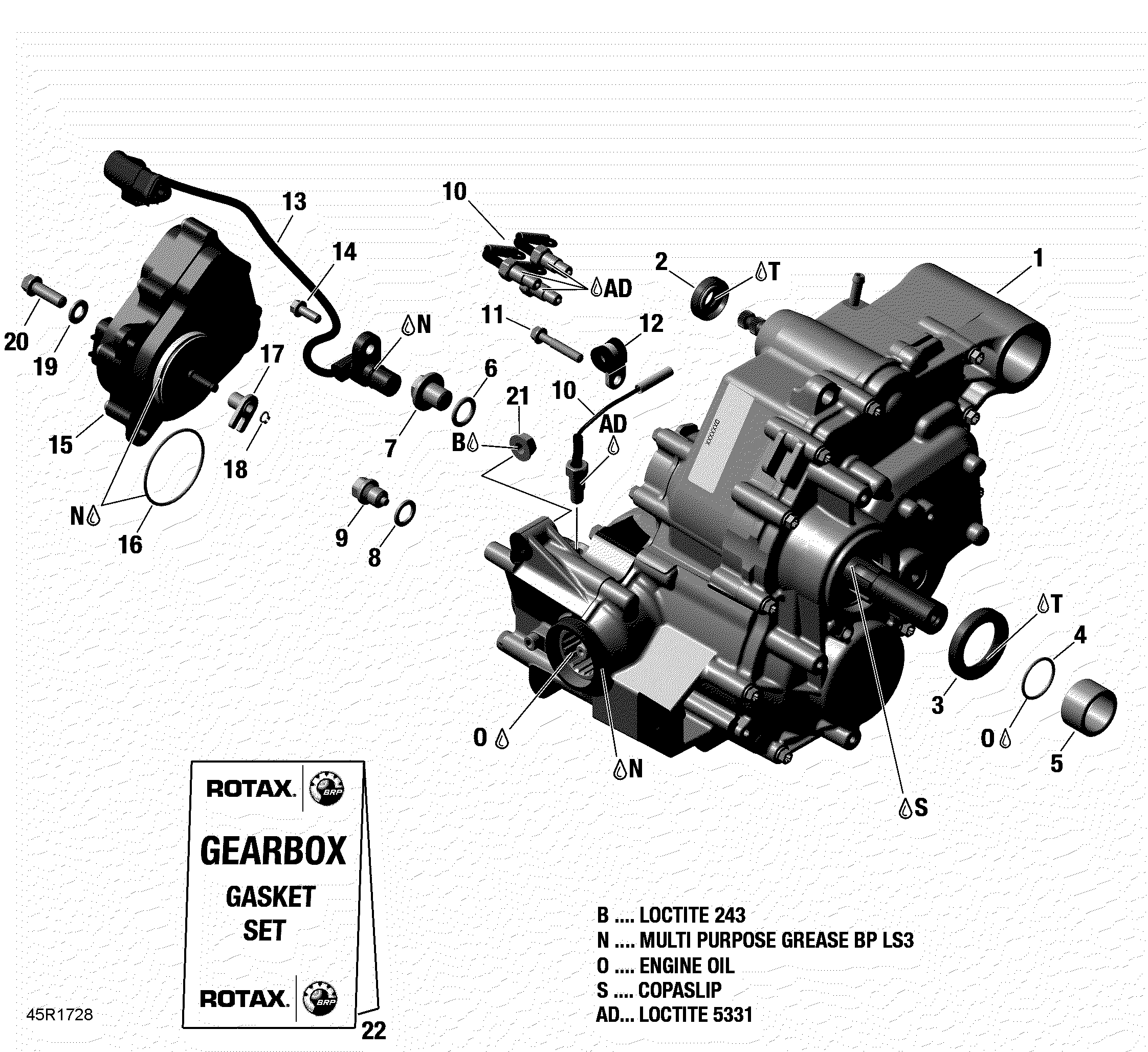 Gear Box Assy - 570 EFI